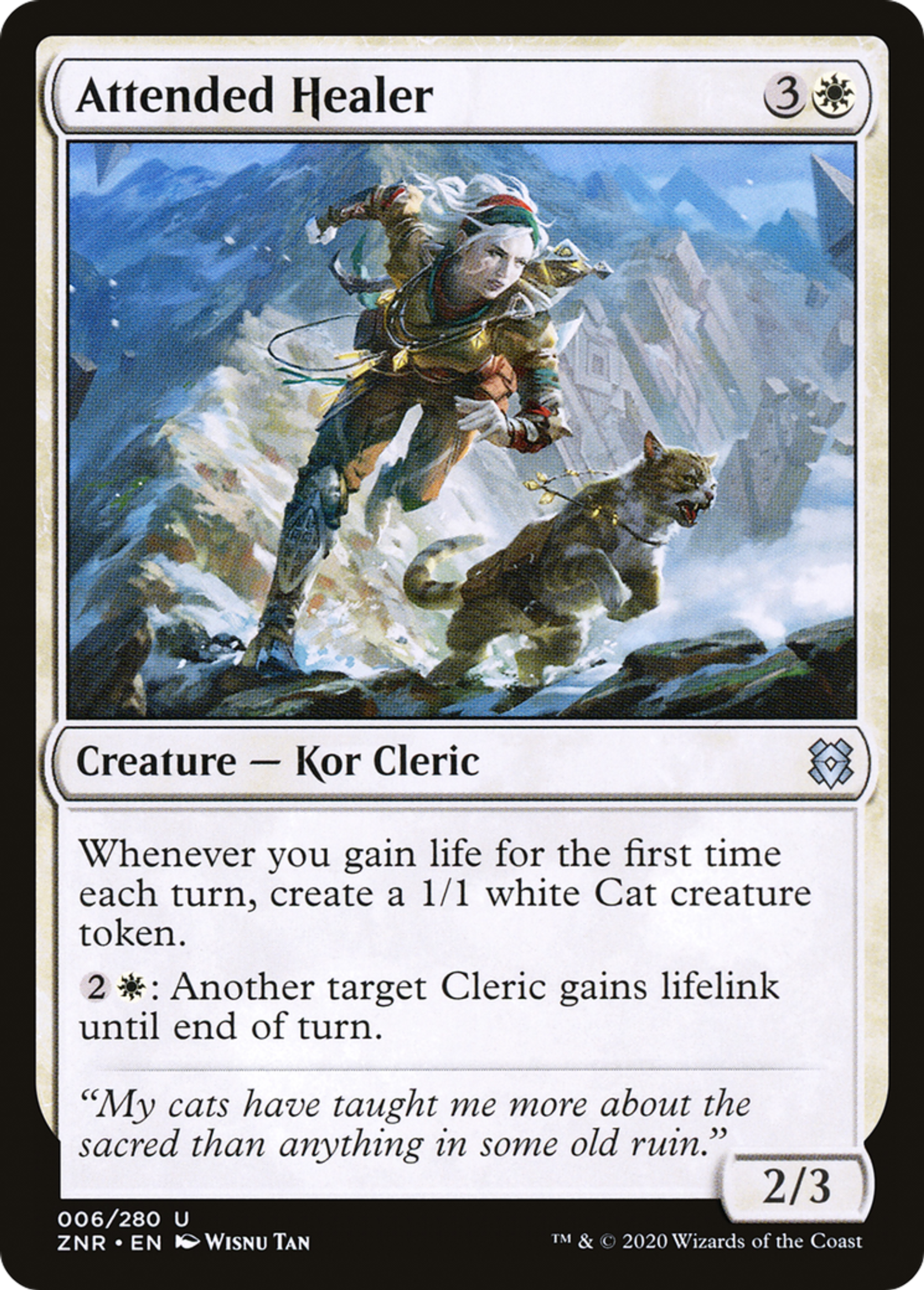 Attended Healer — Zendikar Rising — Magic: The Gathering
