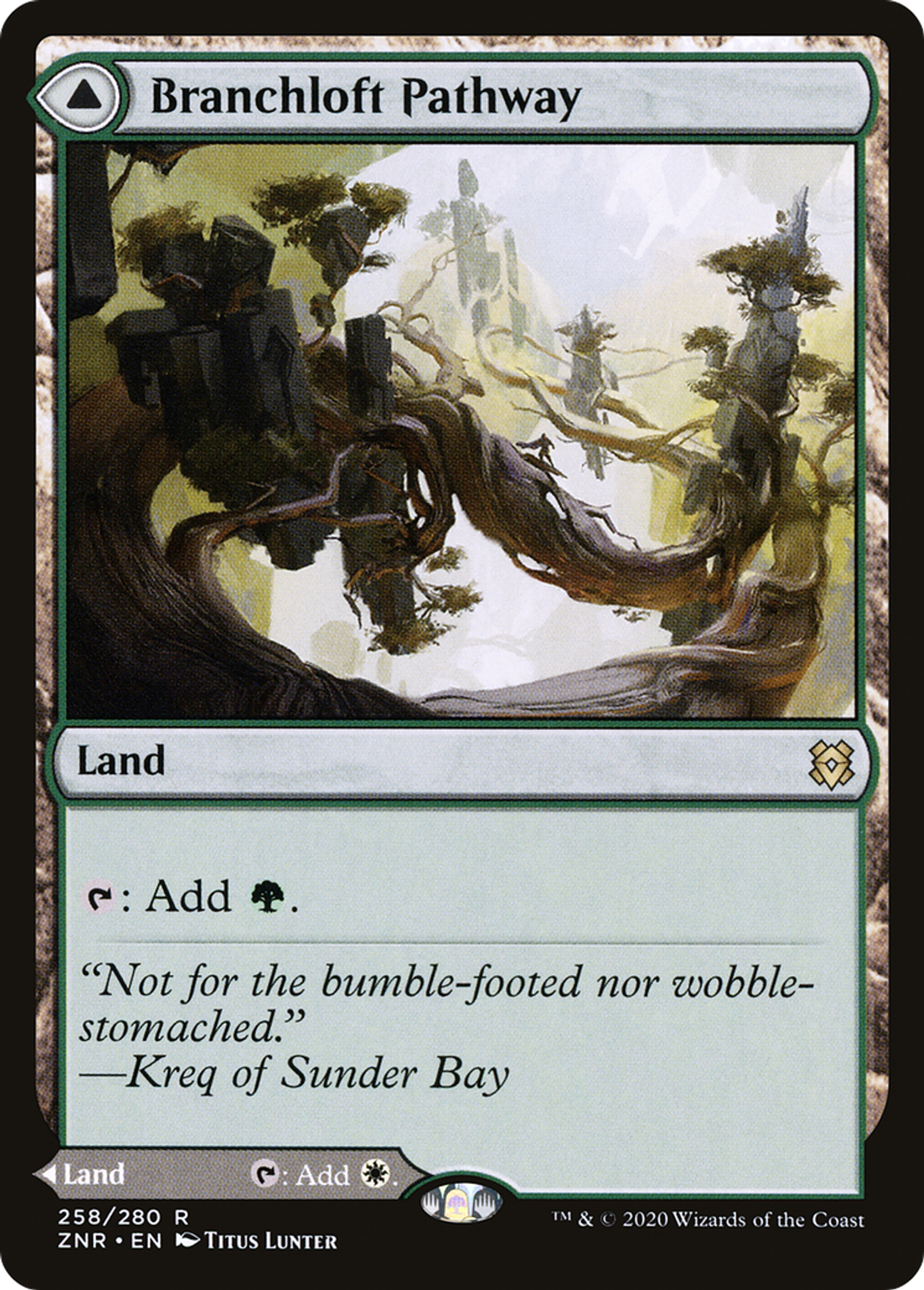Branchloft Pathway // Boulderloft Pathway — Zendikar Rising — Magic: The Gathering