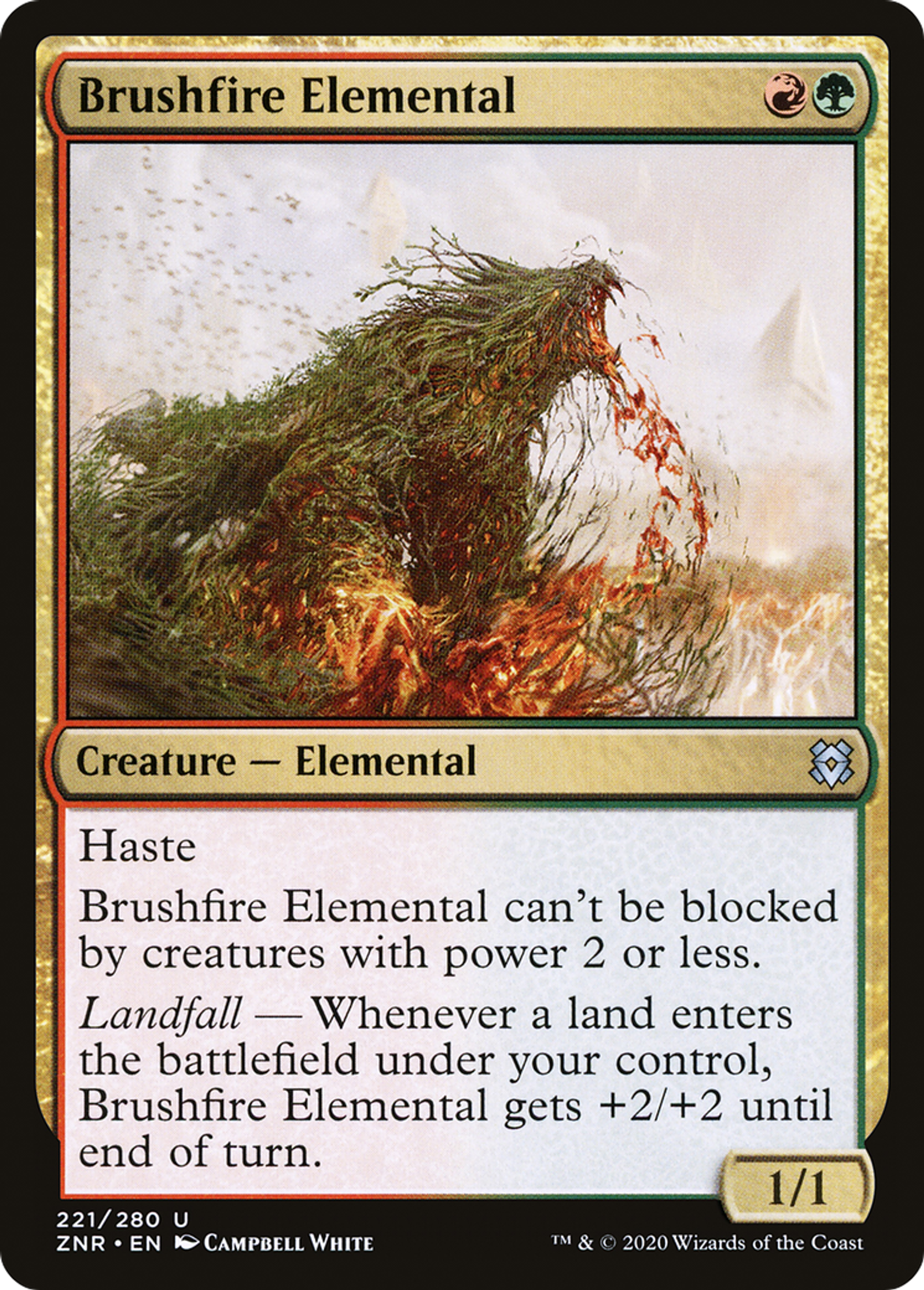 Brushfire Elemental — Zendikar Rising — Magic: The Gathering