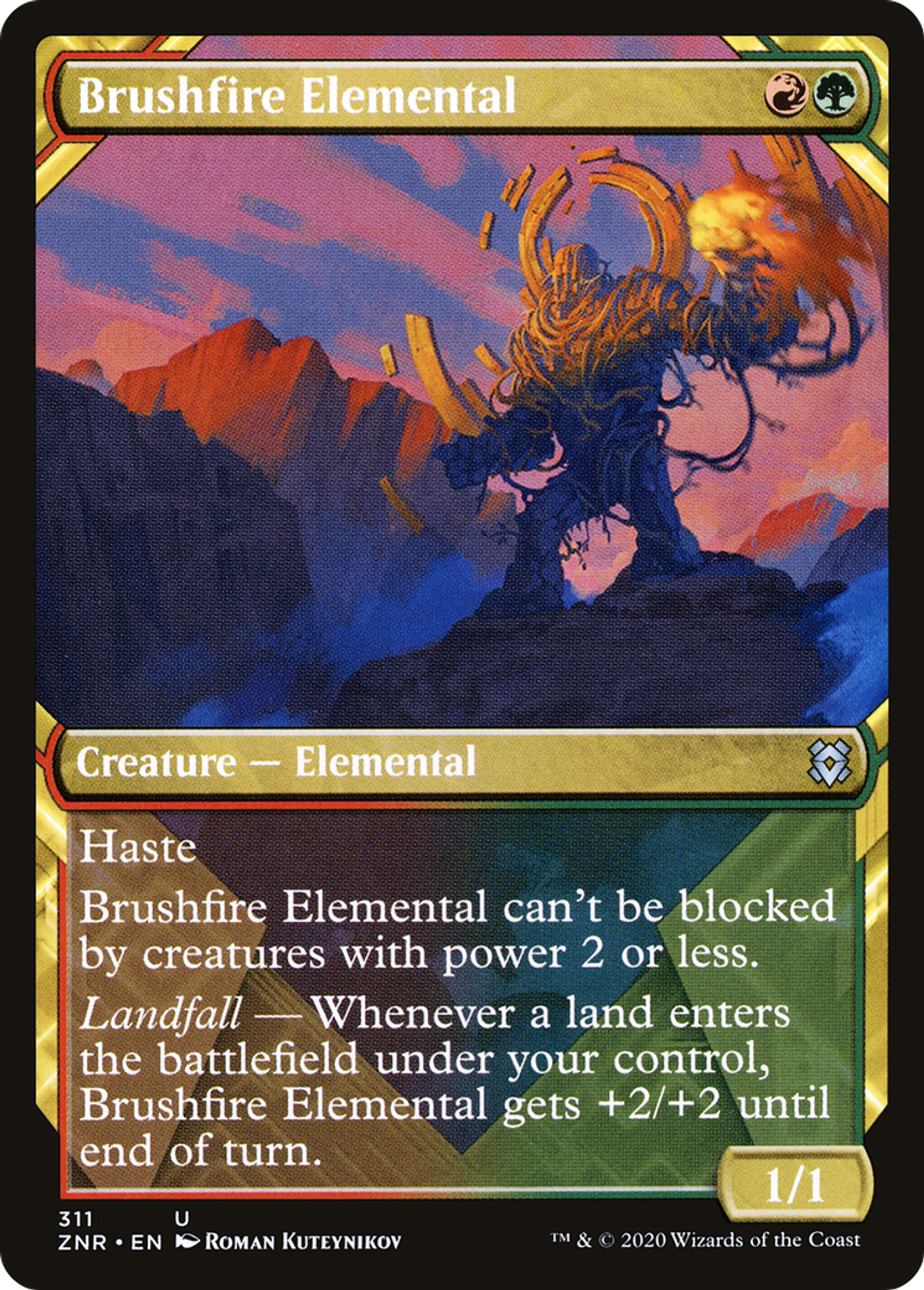Brushfire Elemental — Zendikar Rising — Magic: The Gathering