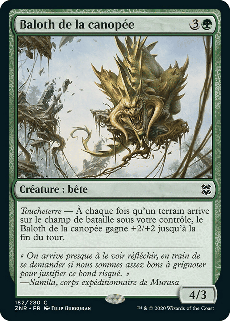 Baloth de la canopée — Zendikar Rising — Magic: The Gathering