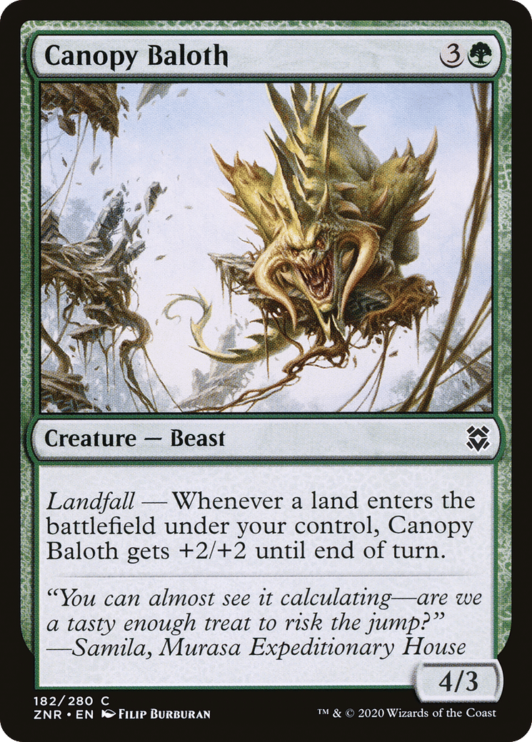 Canopy Baloth — Zendikar Rising — Magic: The Gathering