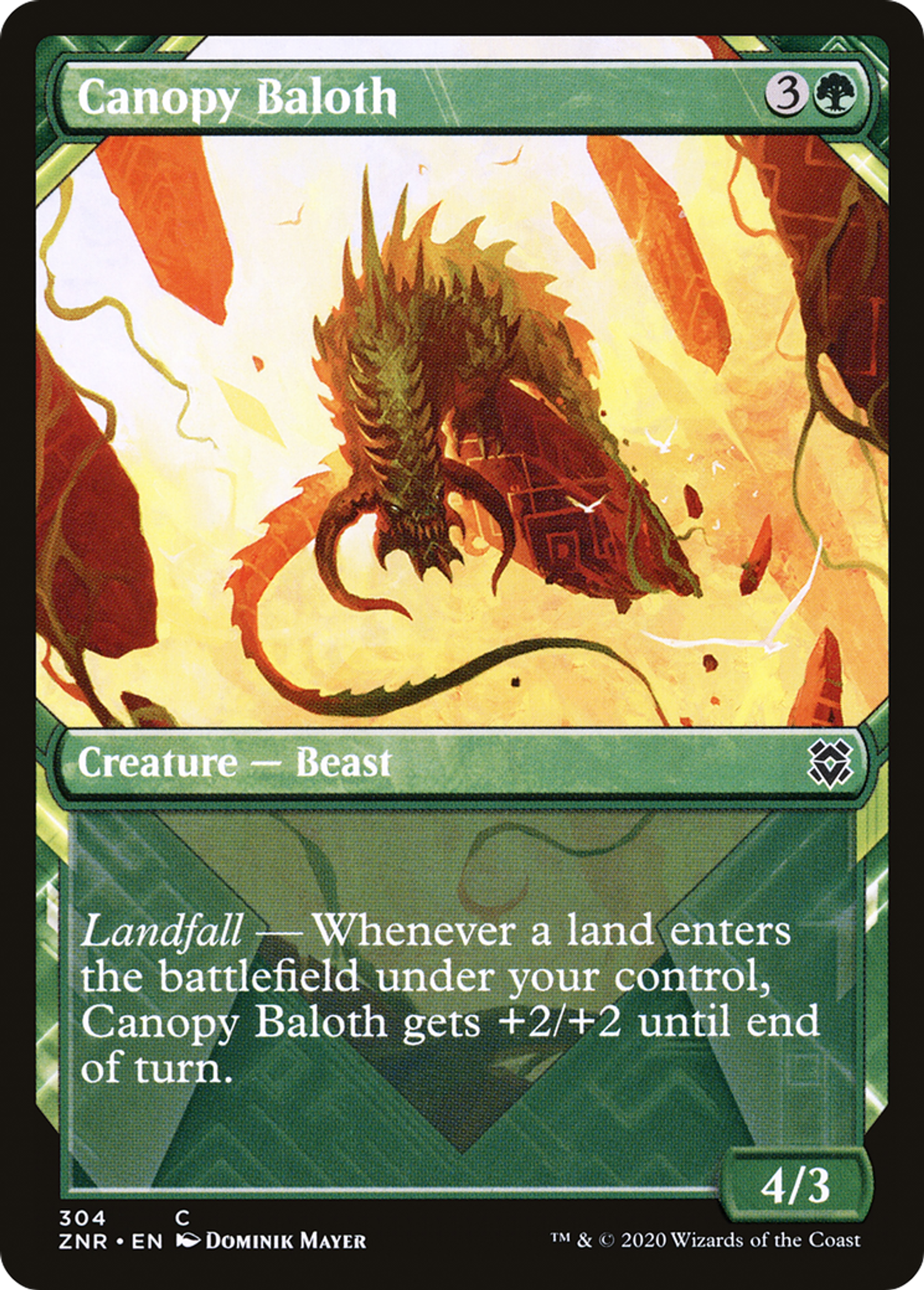 Canopy Baloth — Zendikar Rising — Magic: The Gathering