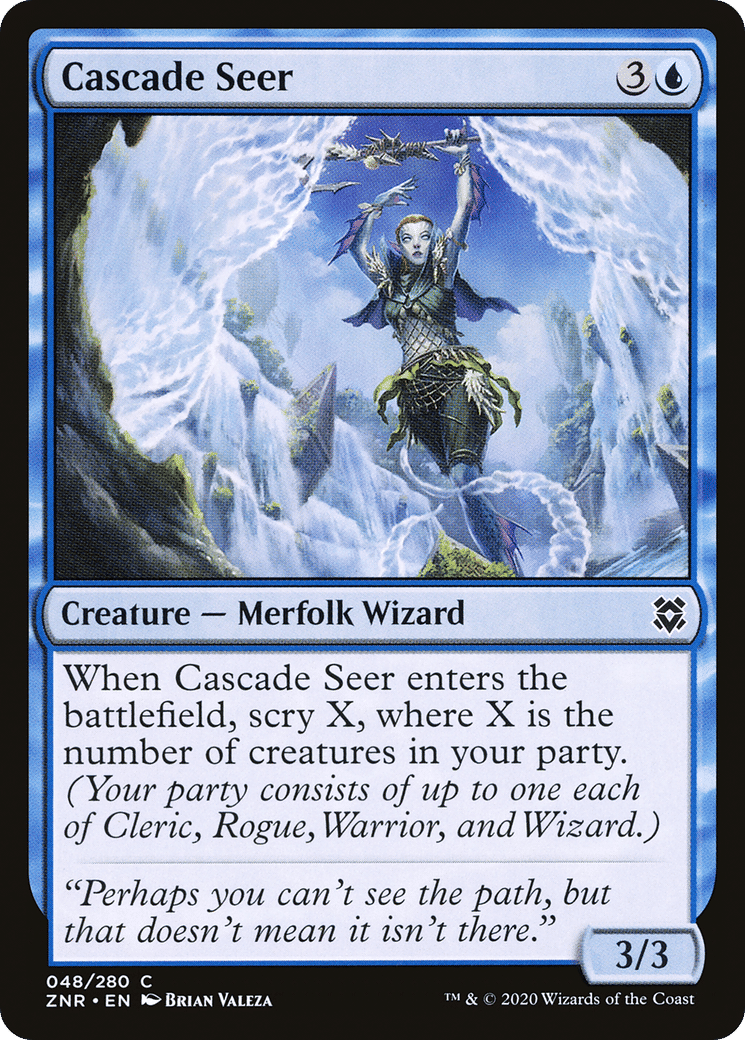 Cascade Seer — Zendikar Rising — Magic: The Gathering