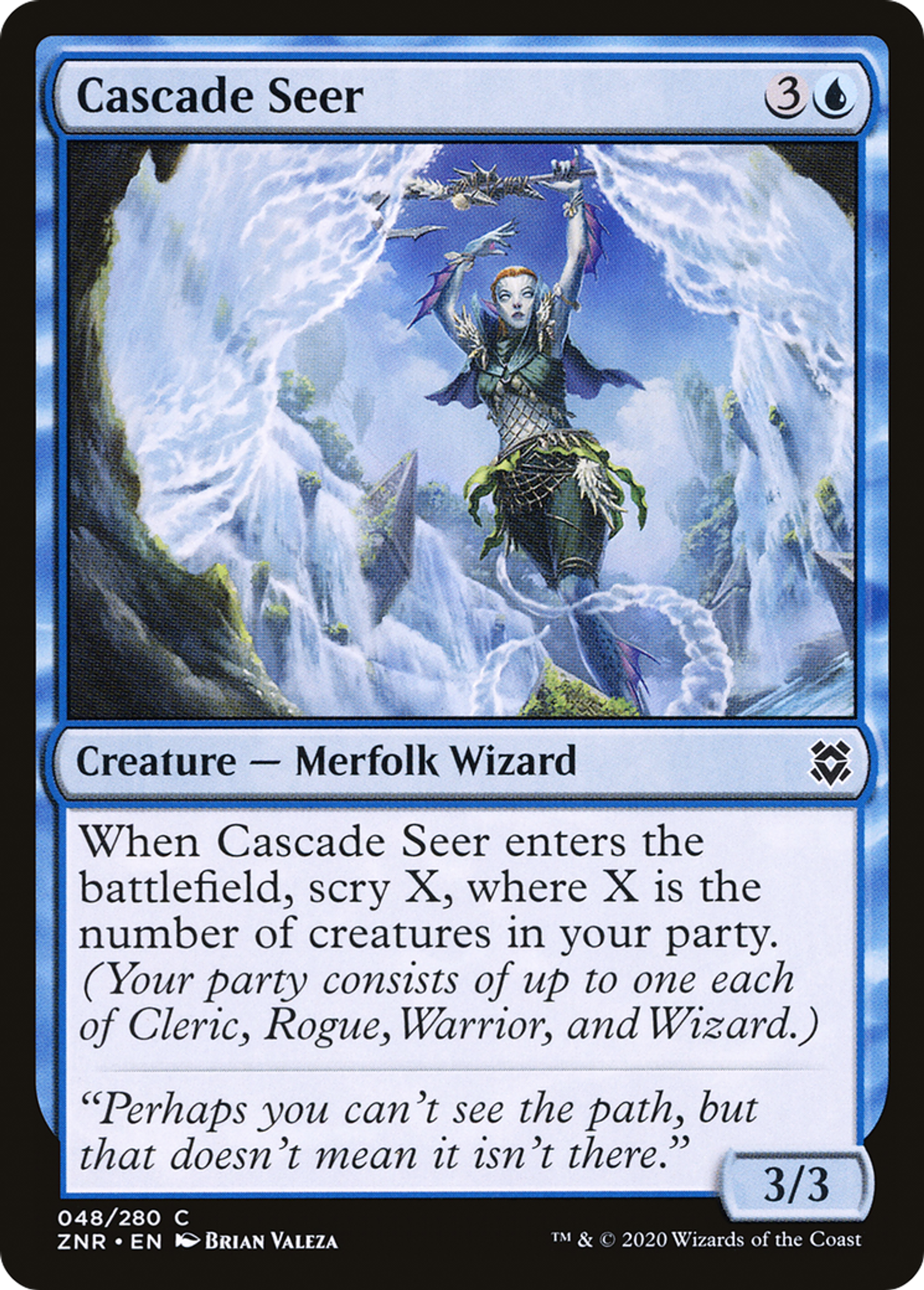 Cascade Seer — Zendikar Rising — Magic: The Gathering