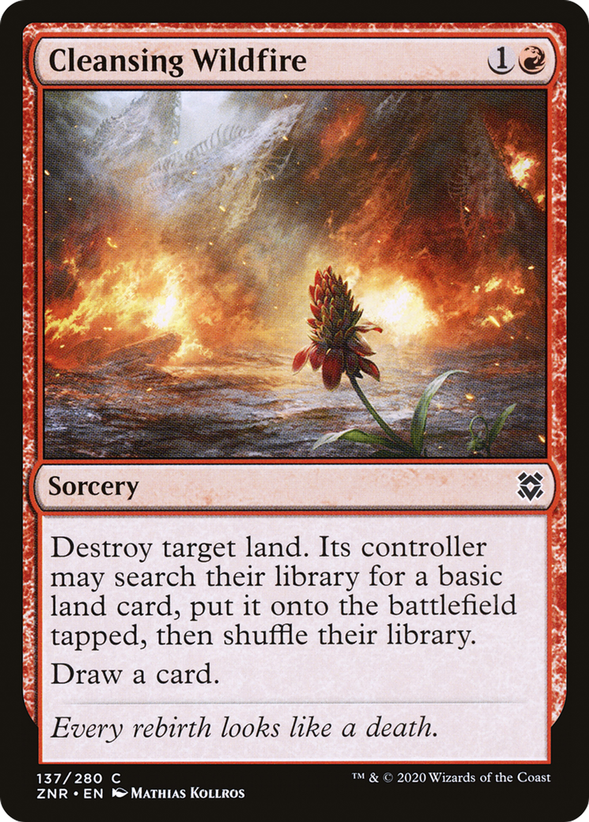Cleansing Wildfire — Zendikar Rising — Magic: The Gathering
