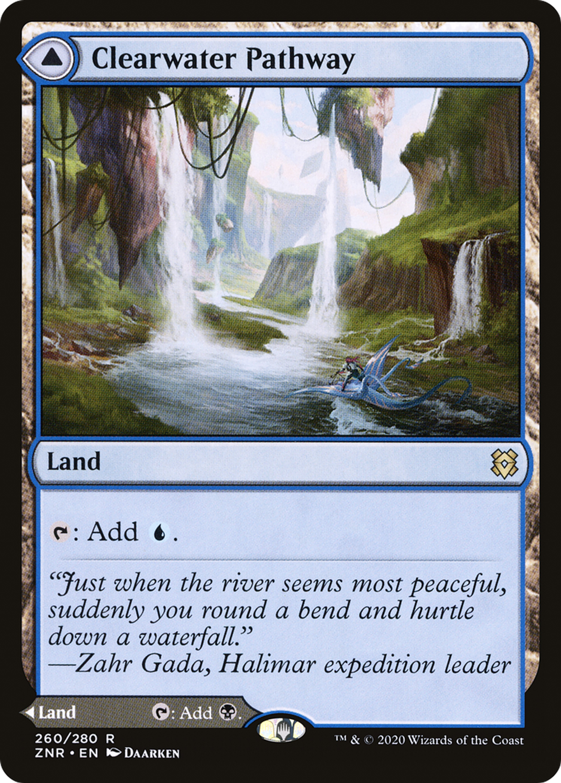 Clearwater Pathway // Murkwater Pathway — Zendikar Rising — Magic: The Gathering