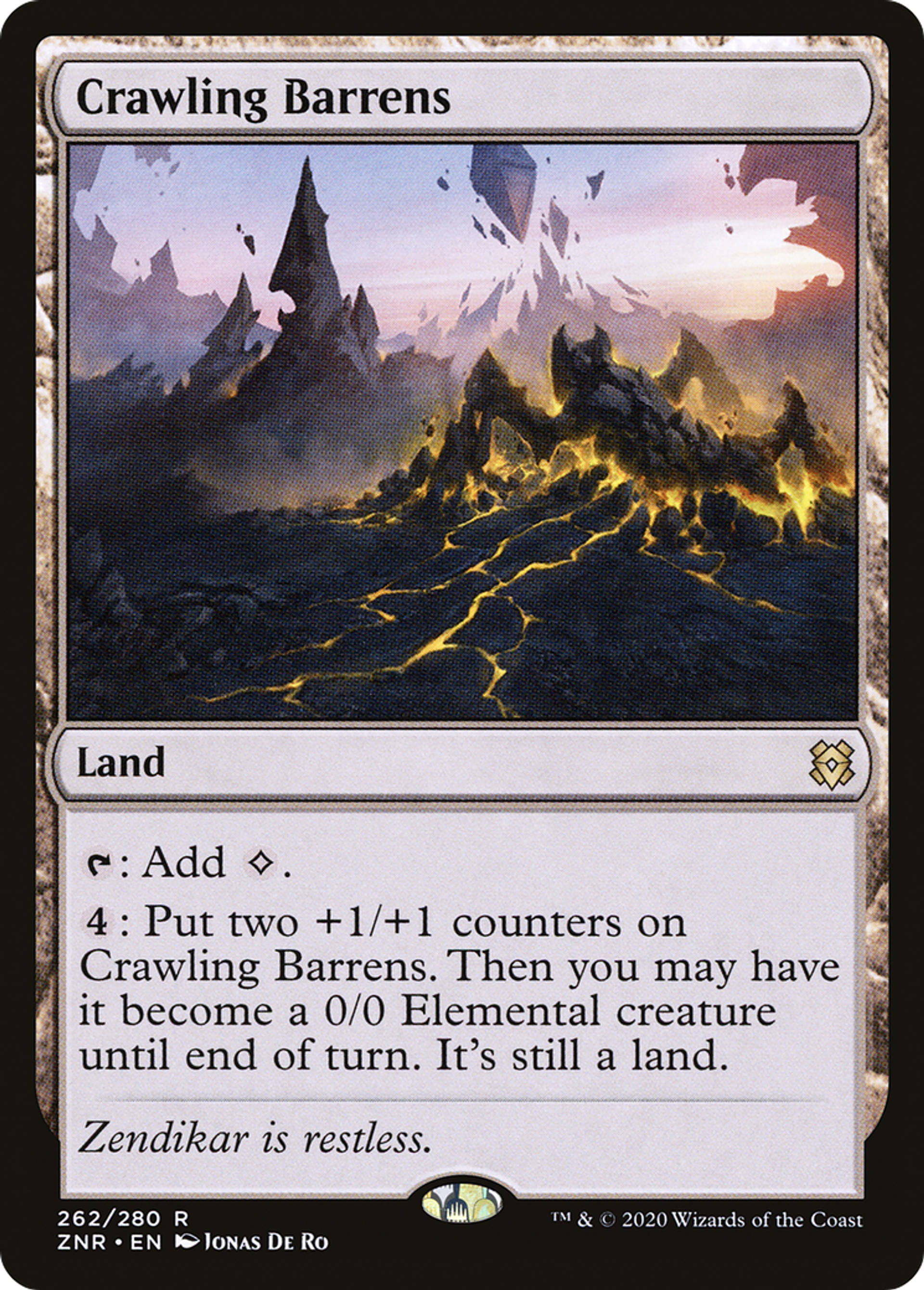 Crawling Barrens — Zendikar Rising — Magic: The Gathering