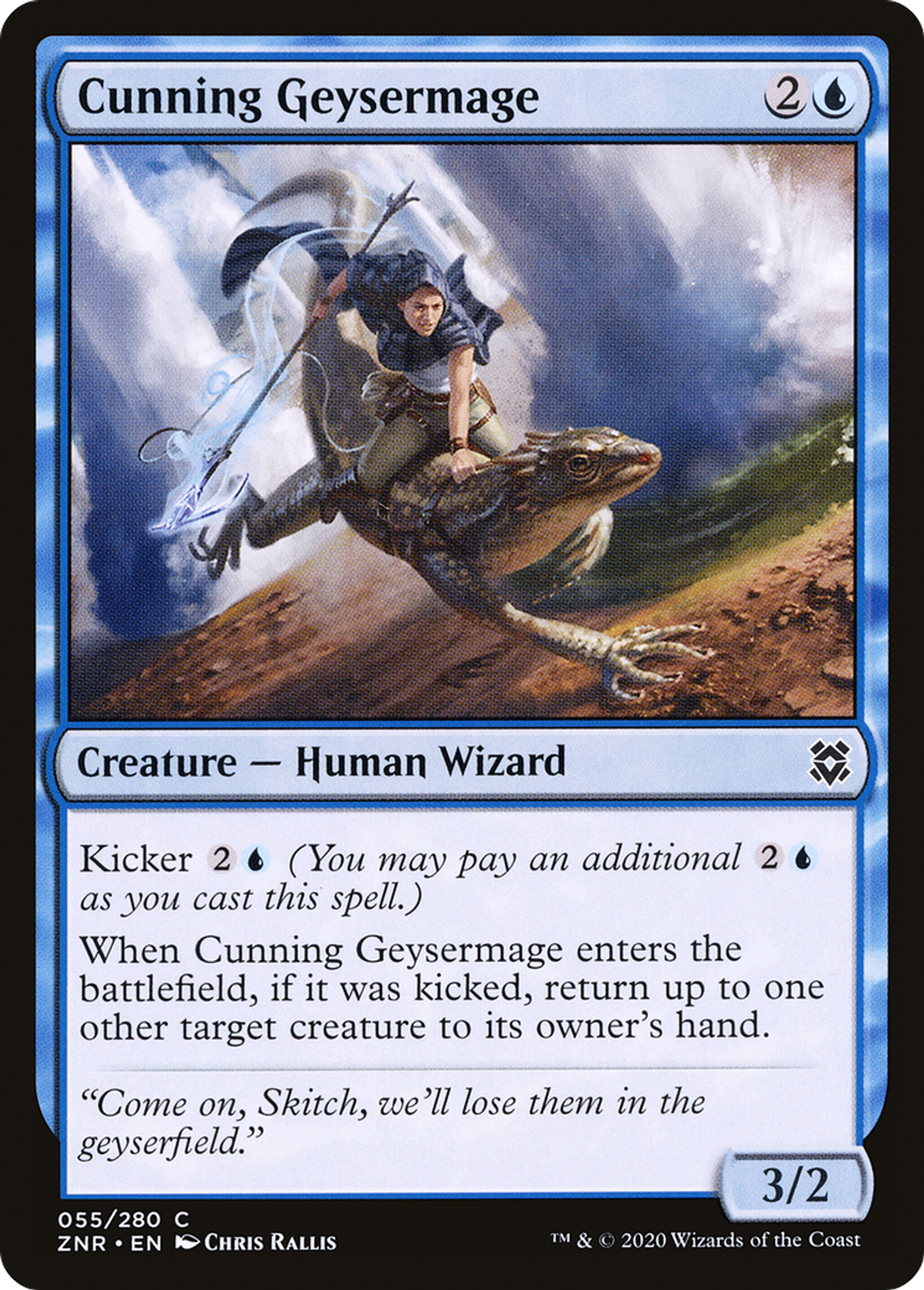 Cunning Geysermage — Zendikar Rising — Magic: The Gathering