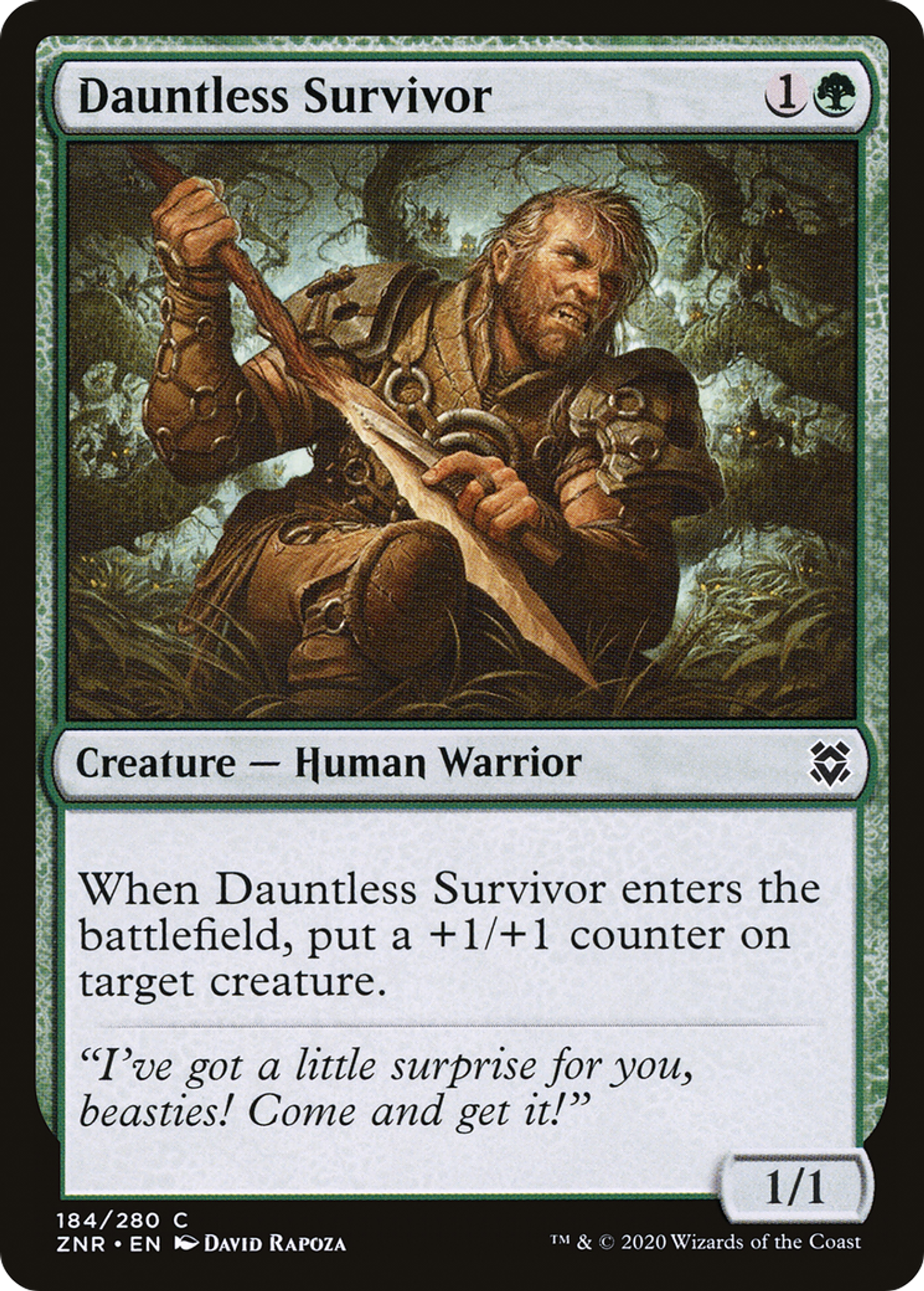 Dauntless Survivor — Zendikar Rising — Magic: The Gathering