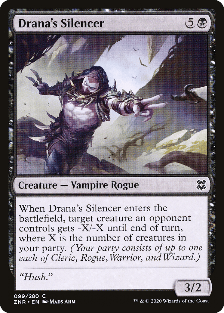 Drana's Silencer — Zendikar Rising — Magic: The Gathering