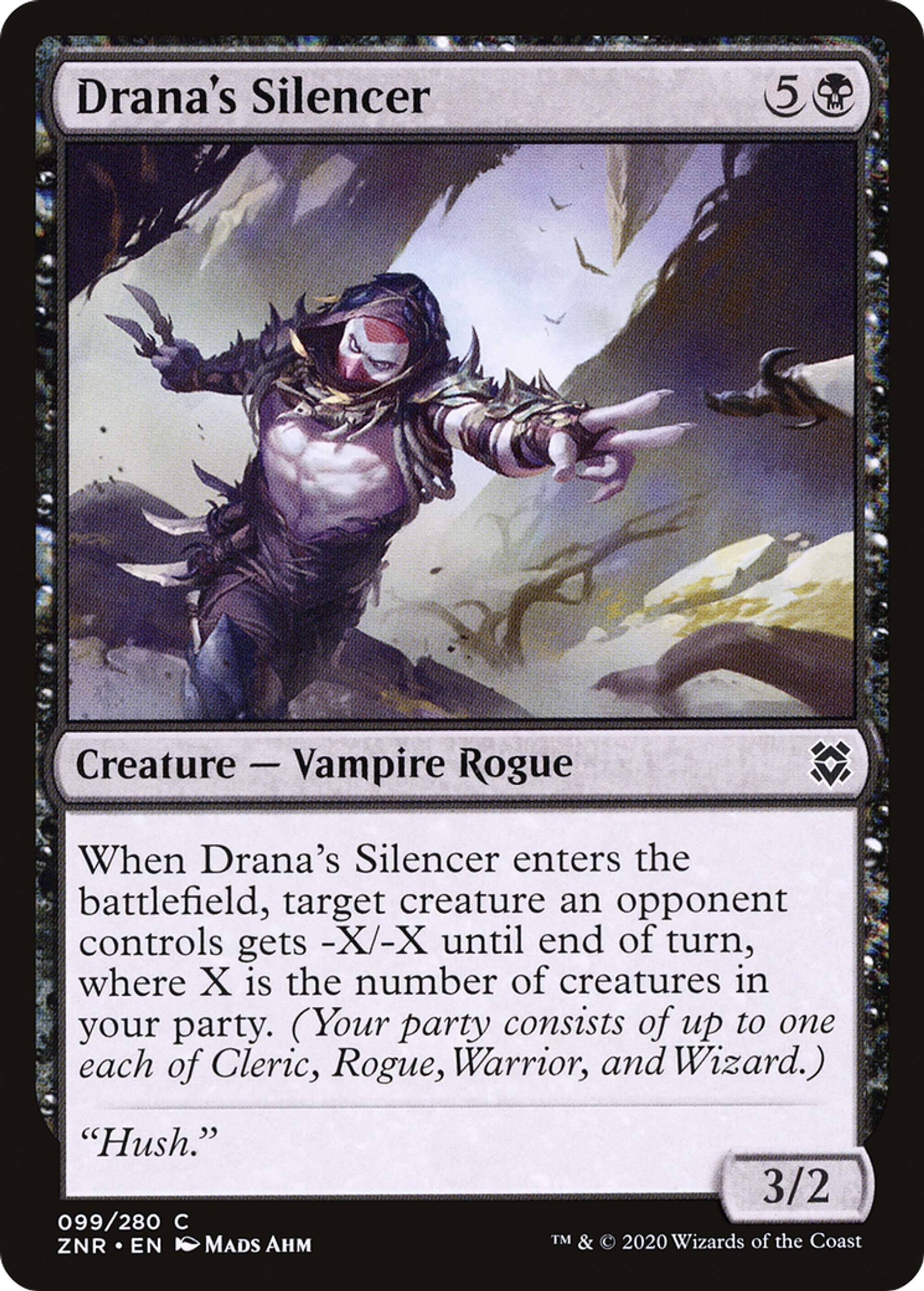 Drana's Silencer — Zendikar Rising — Magic: The Gathering