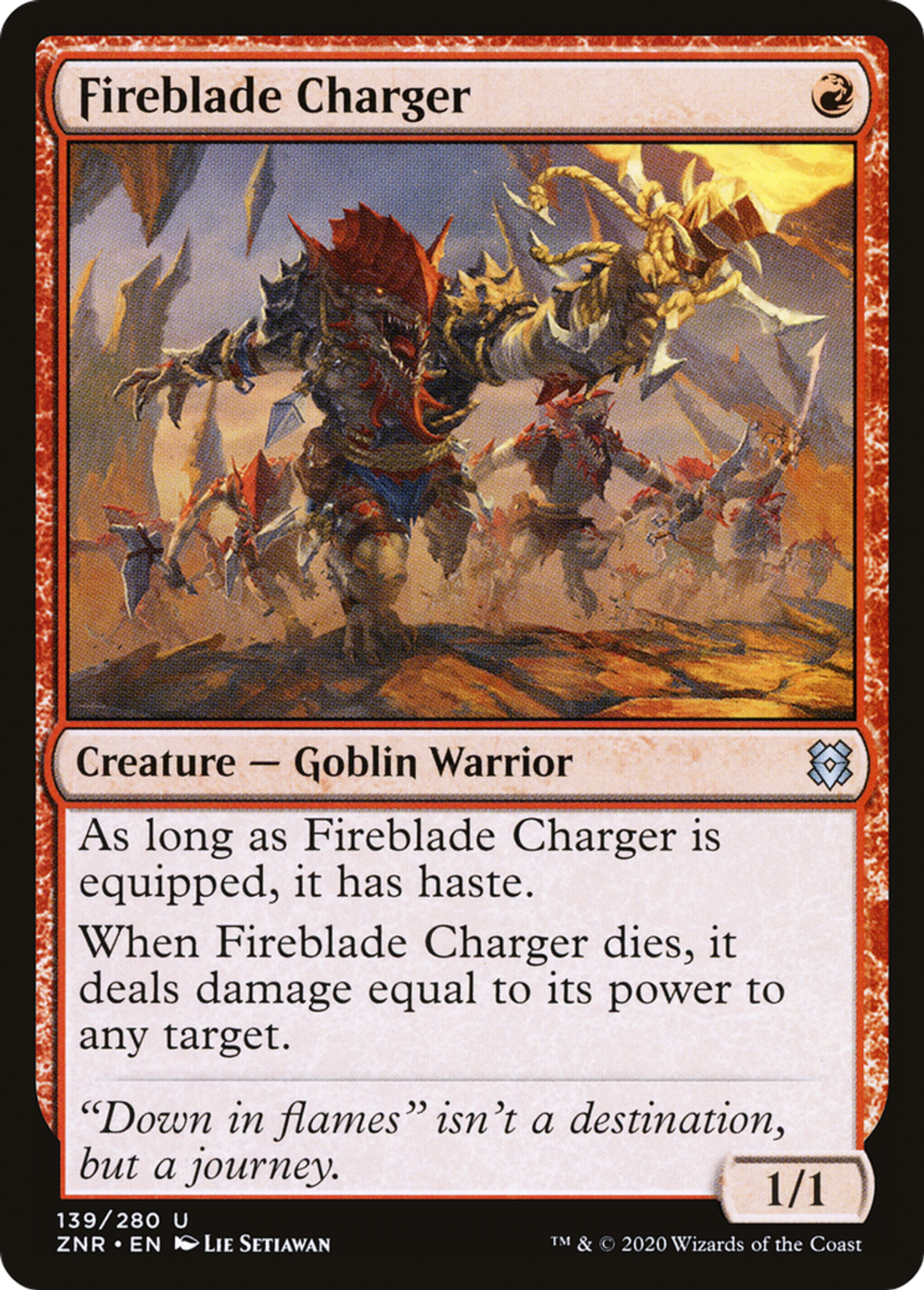 Fireblade Charger — Zendikar Rising — Magic: The Gathering