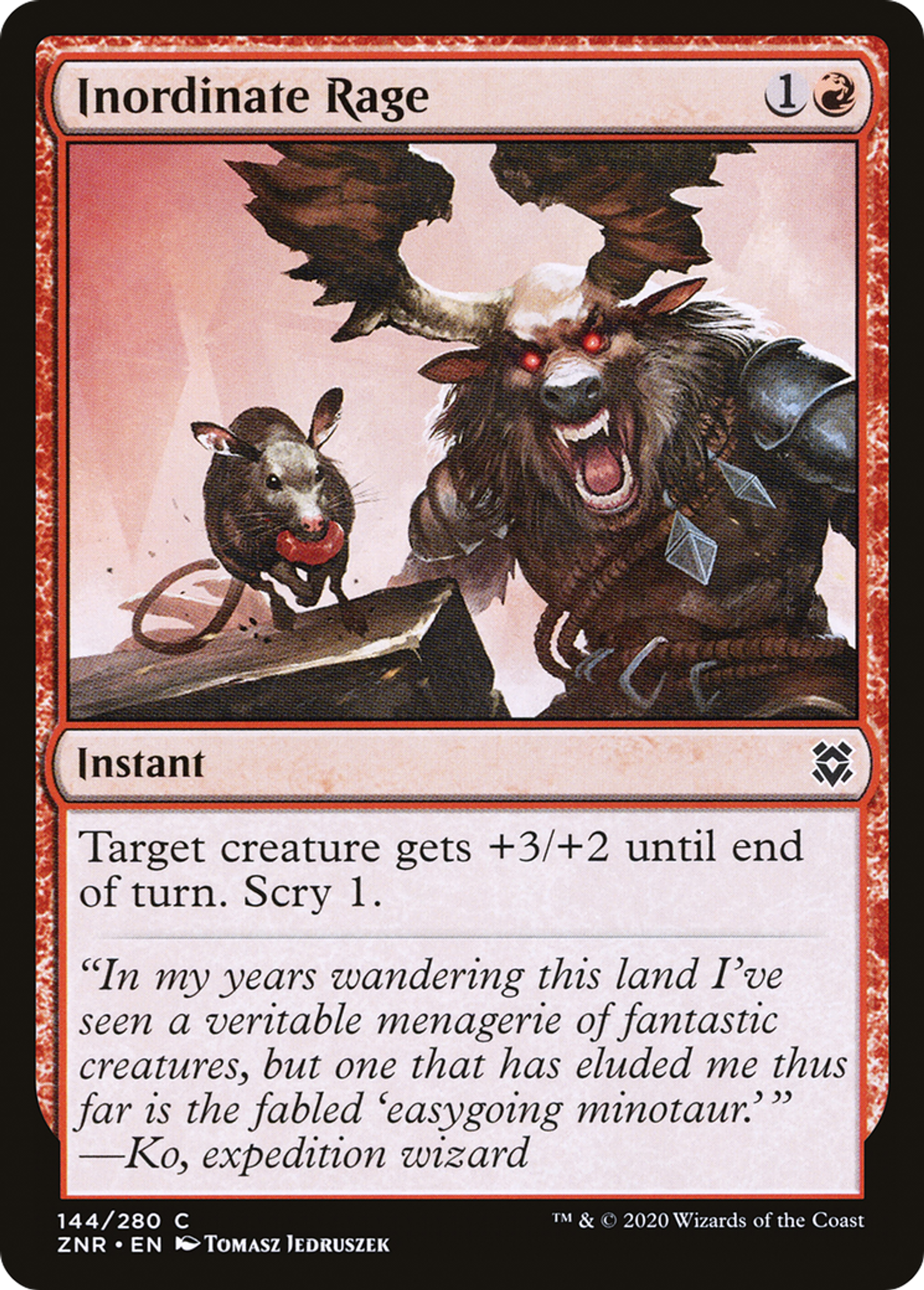 Inordinate Rage — Zendikar Rising — Magic: The Gathering