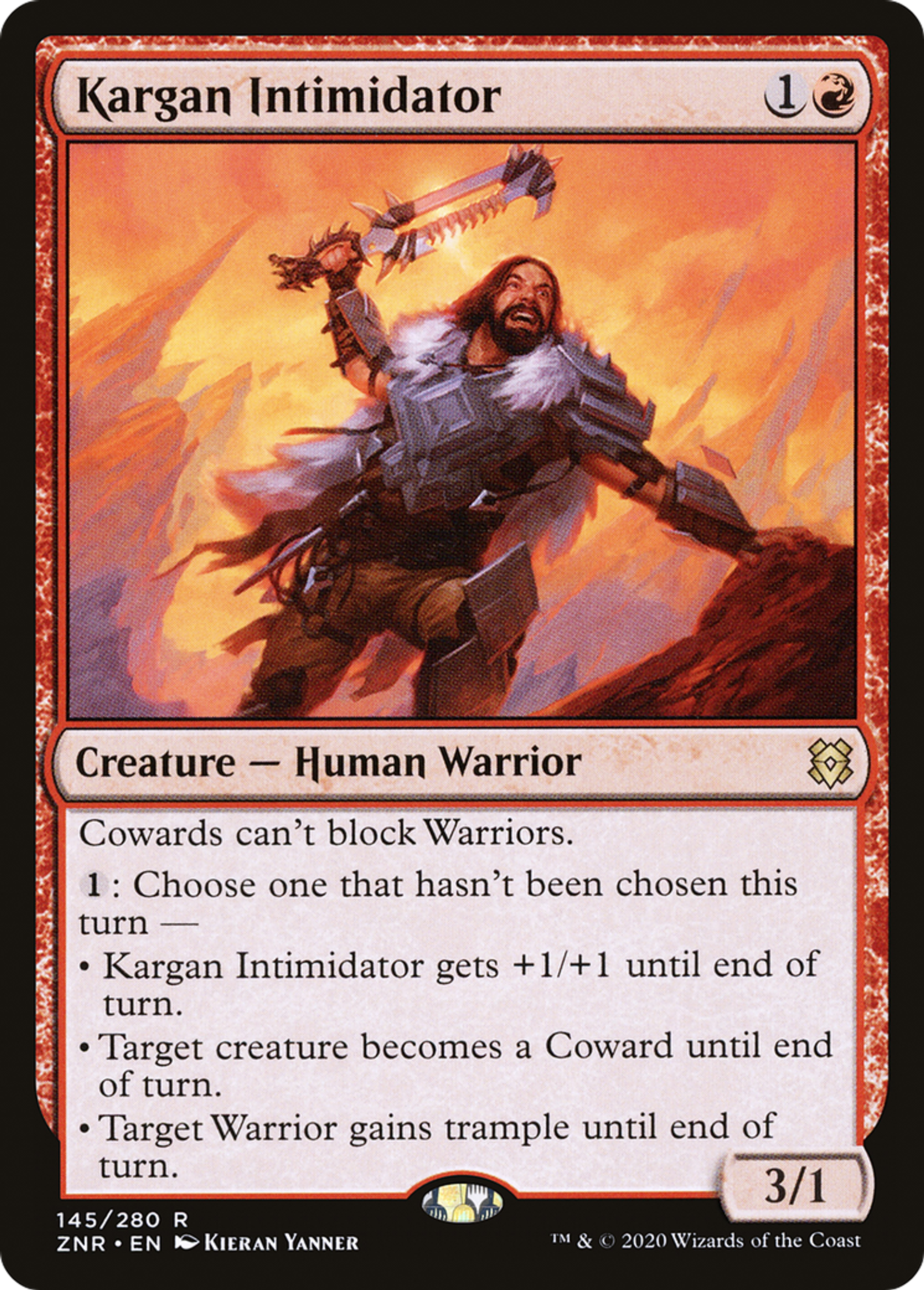 Kargan Intimidator — Zendikar Rising — Magic: The Gathering