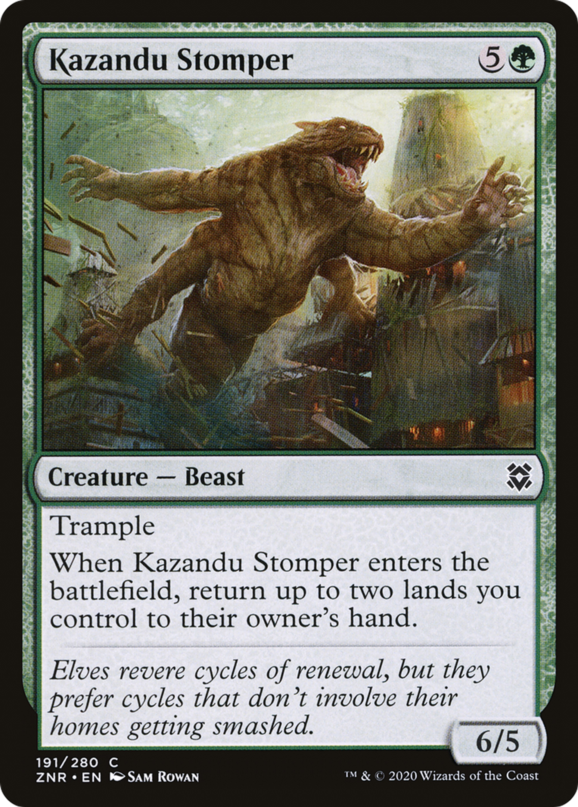 Kazandu Stomper — Zendikar Rising — Magic: The Gathering