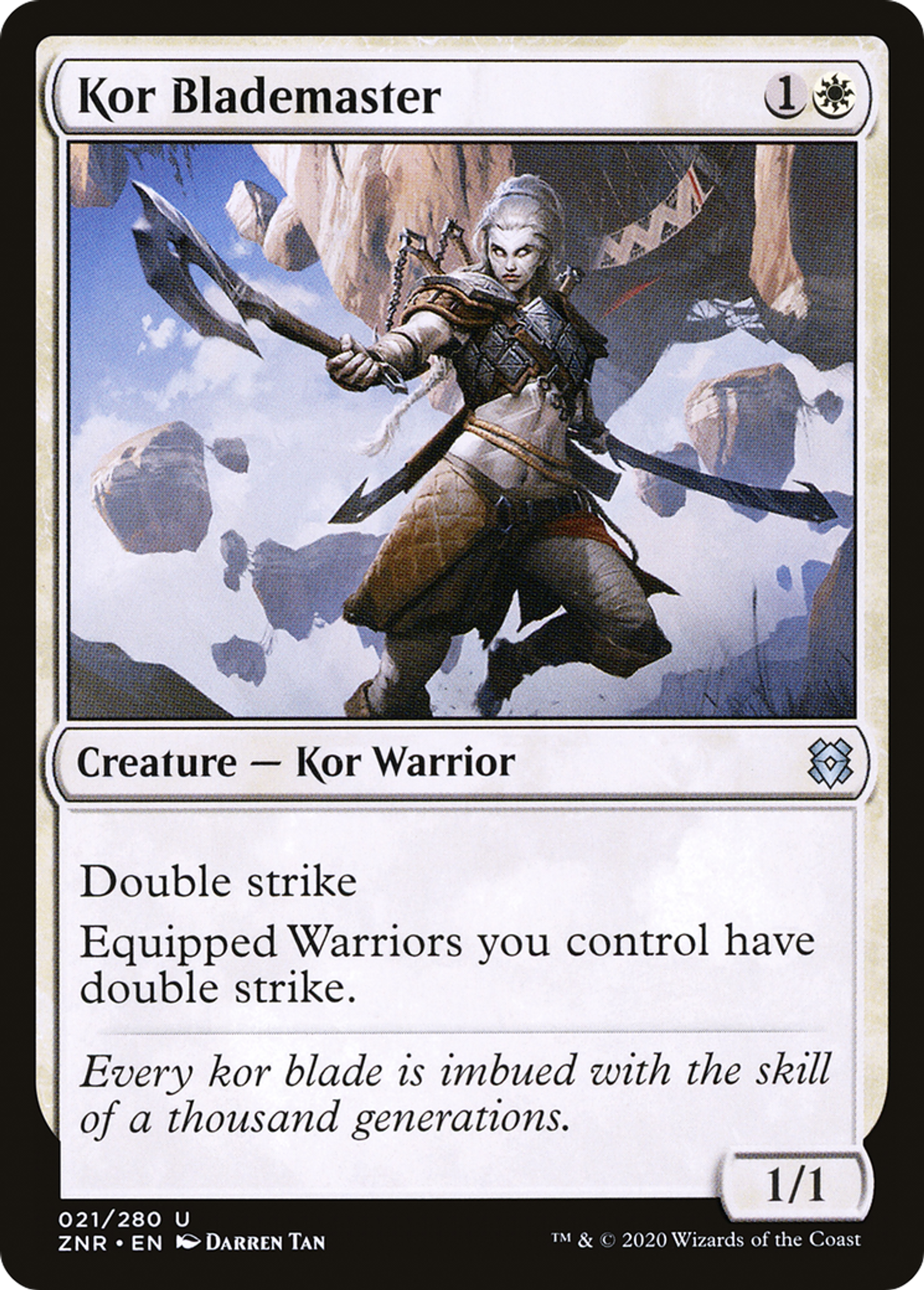 Kor Blademaster — Zendikar Rising — Magic: The Gathering
