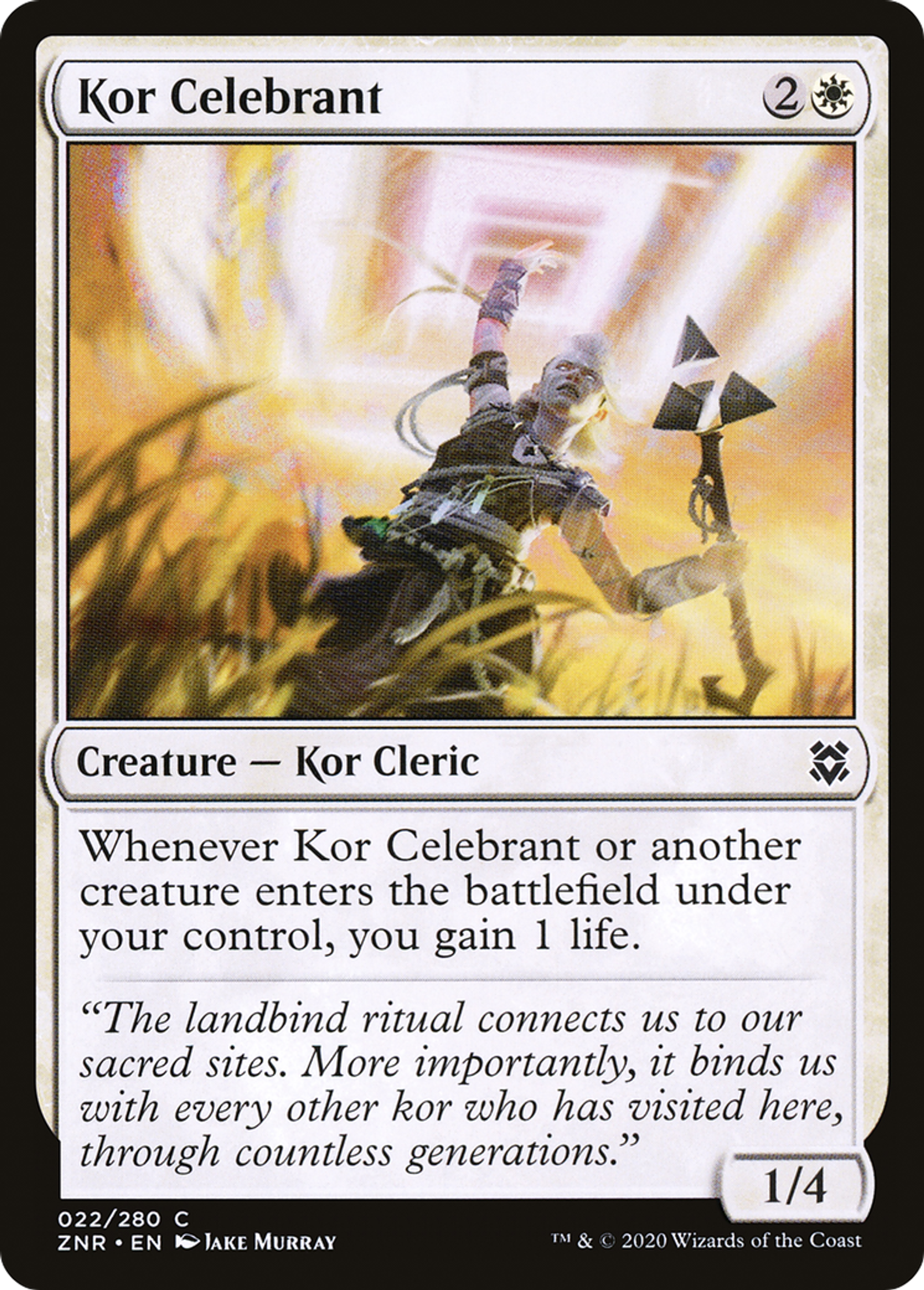 Kor Celebrant — Zendikar Rising — Magic: The Gathering