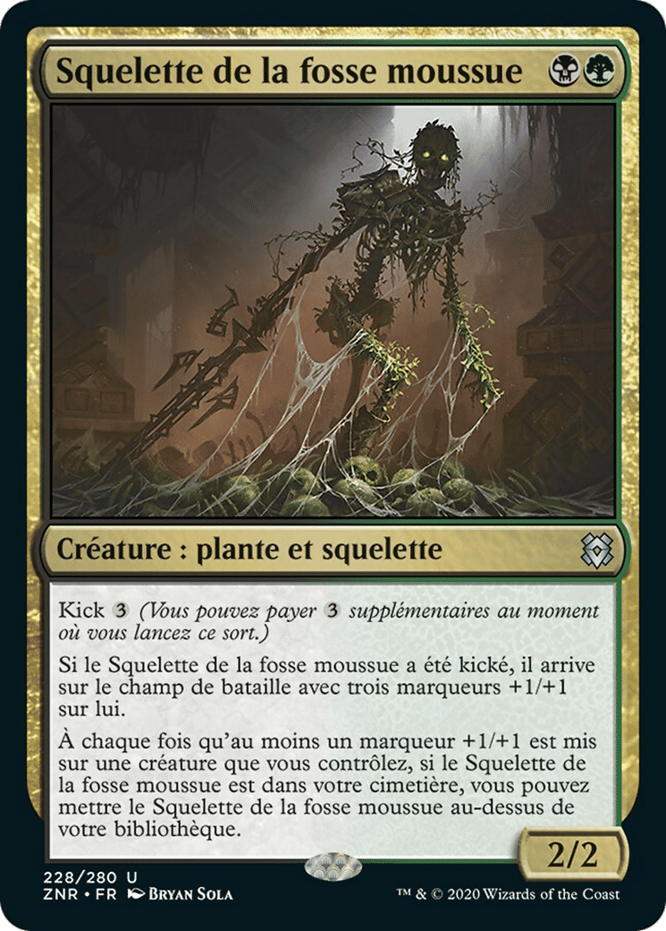 Squelette de la fosse moussue — Zendikar Rising — Magic: The Gathering