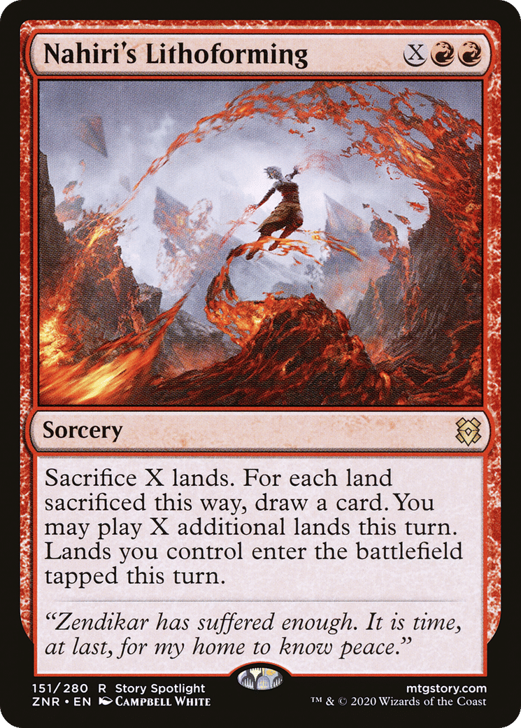 Nahiri's Lithoforming — Zendikar Rising — Magic: The Gathering