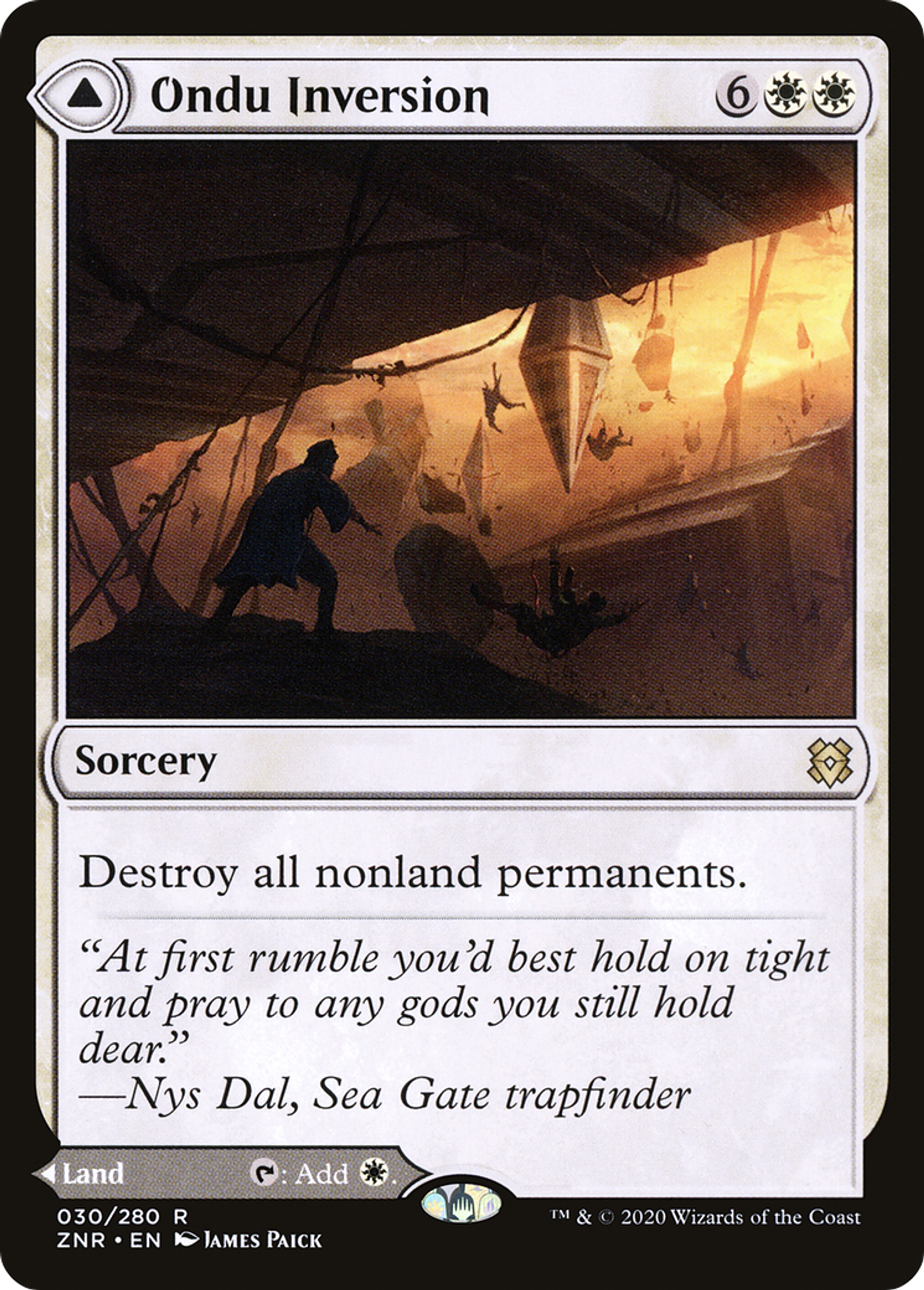 Ondu Inversion // Ondu Skyruins — Zendikar Rising — Magic: The Gathering
