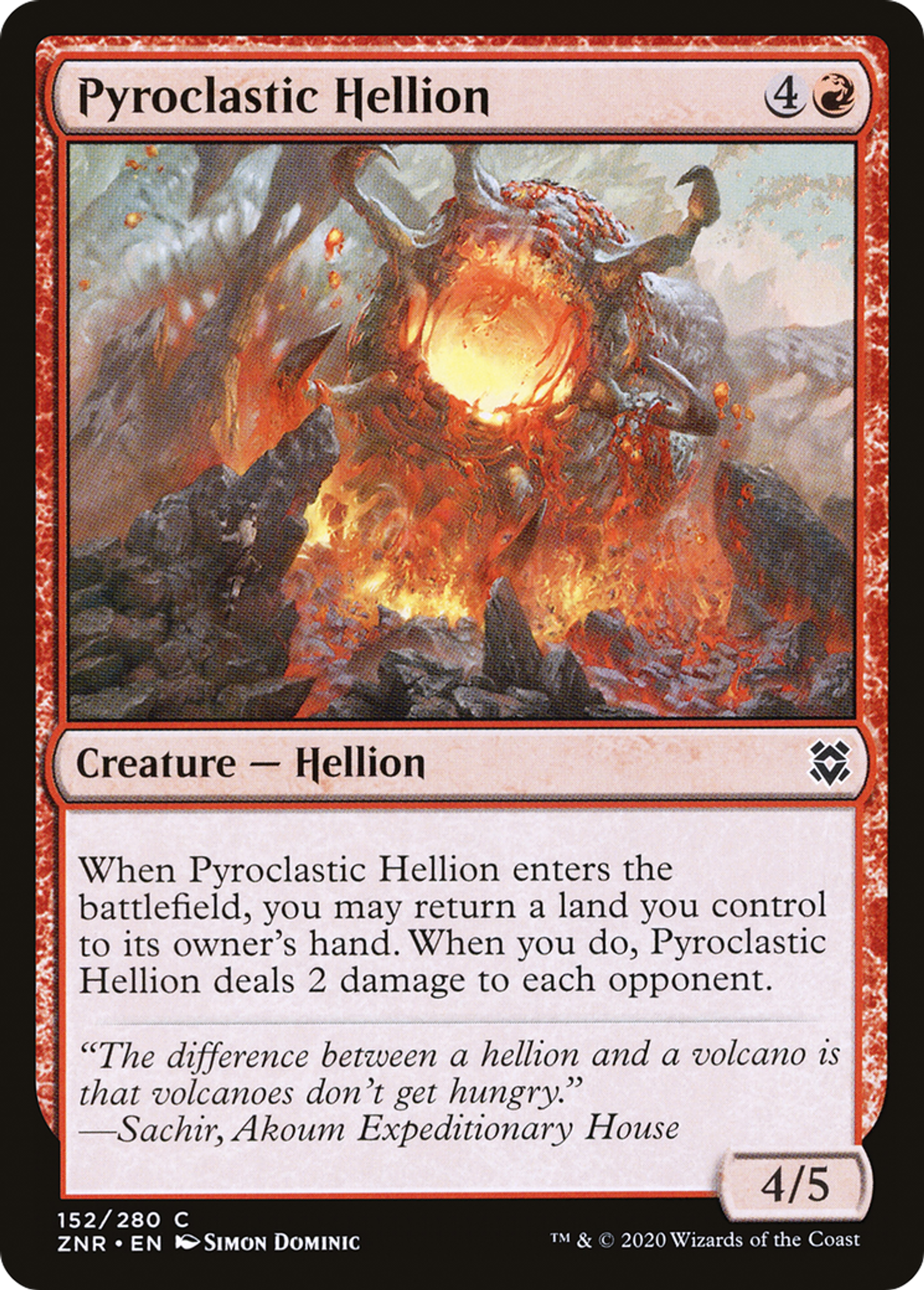 Pyroclastic Hellion — Zendikar Rising — Magic: The Gathering