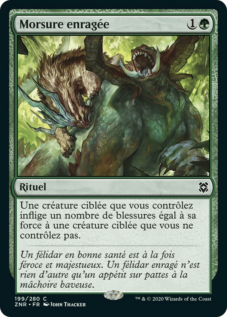 Morsure enragée — Zendikar Rising — Magic: The Gathering