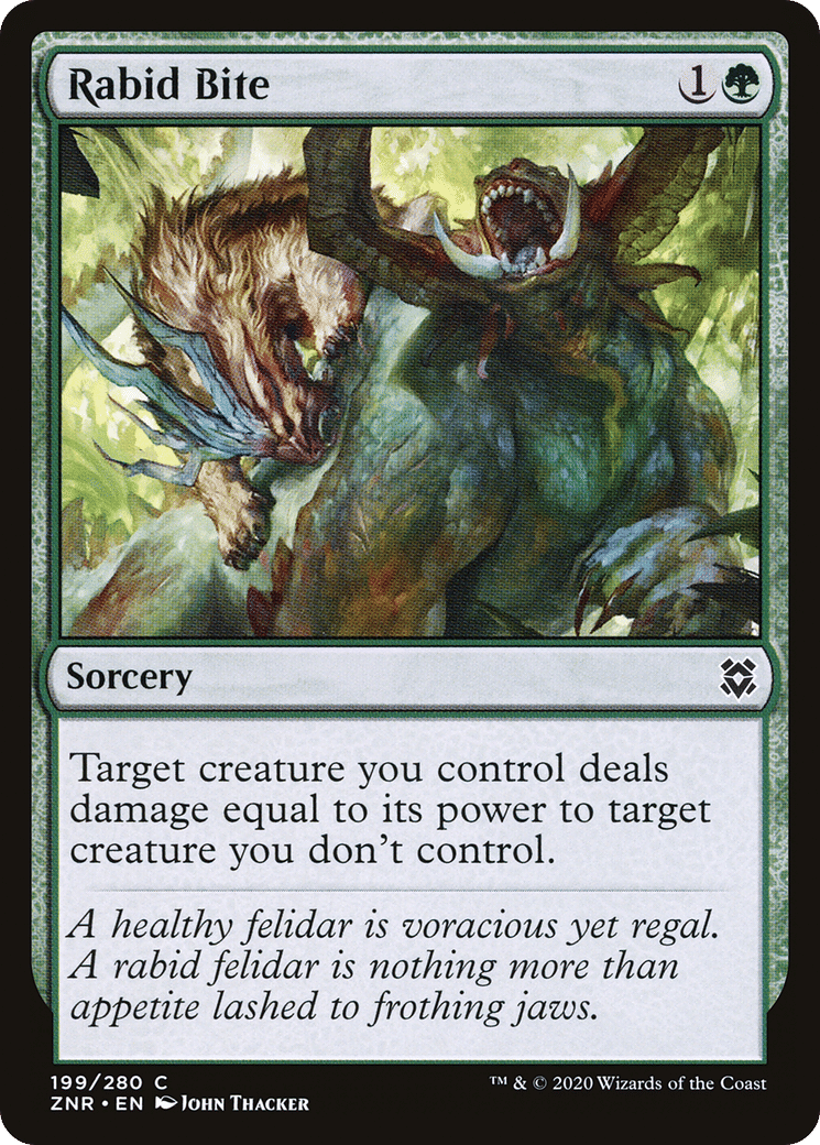 Rabid Bite — Zendikar Rising — Magic: The Gathering