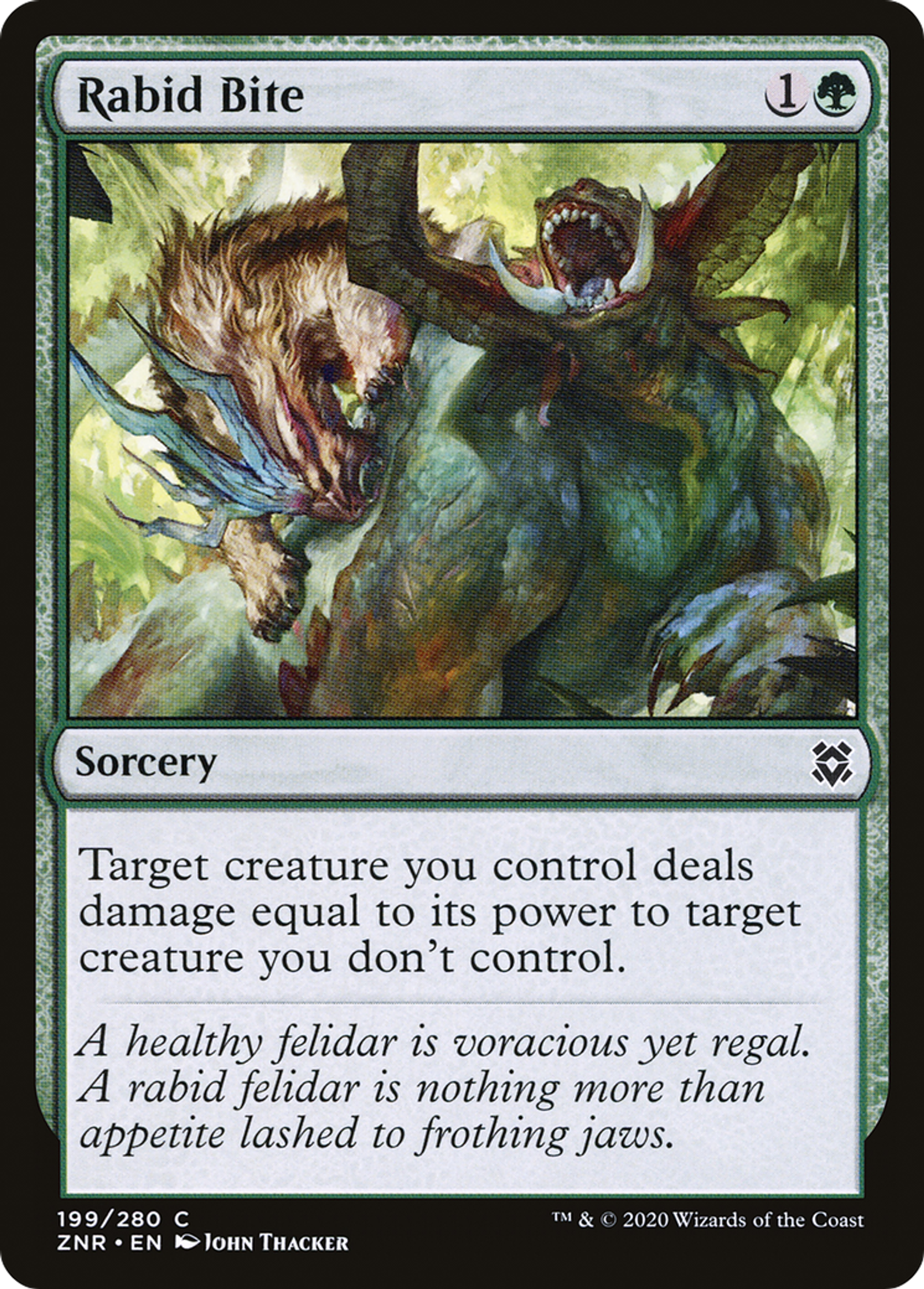 Rabid Bite — Zendikar Rising — Magic: The Gathering
