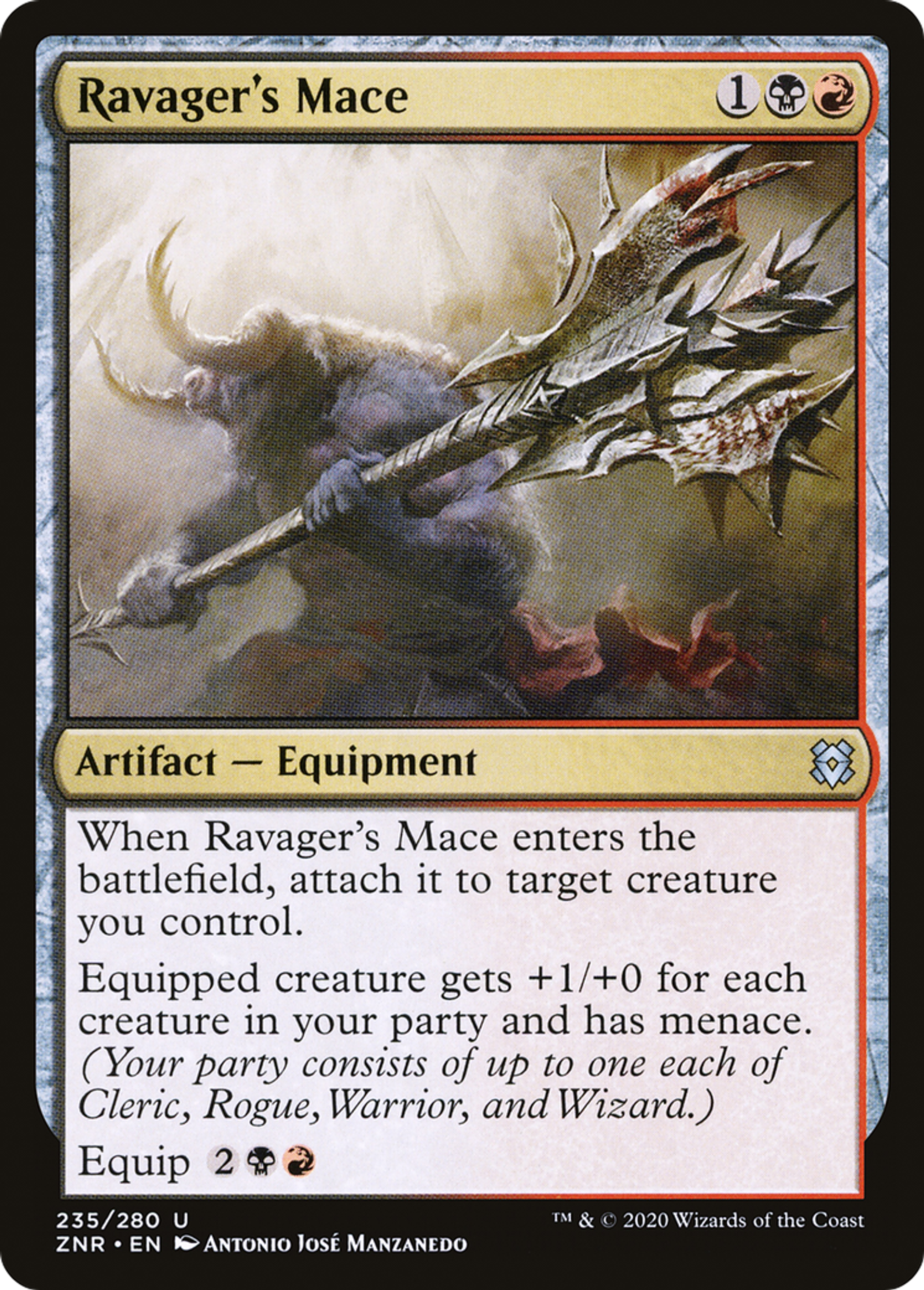 Ravager's Mace — Zendikar Rising — Magic: The Gathering