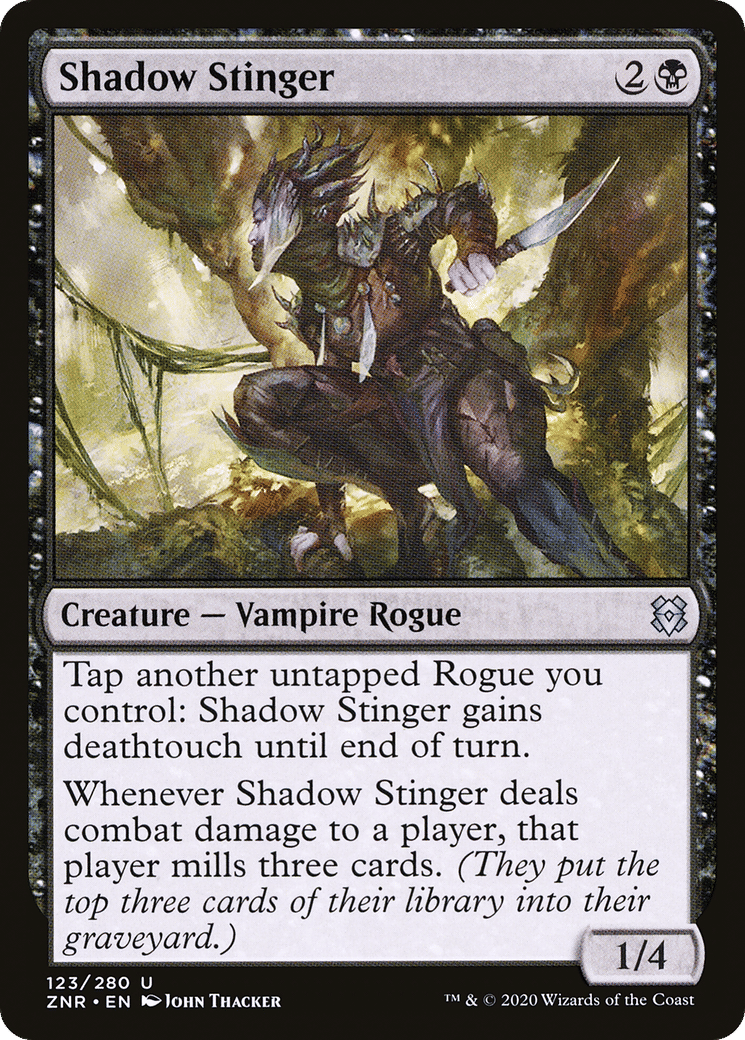 Shadow Stinger — Zendikar Rising — Magic: The Gathering