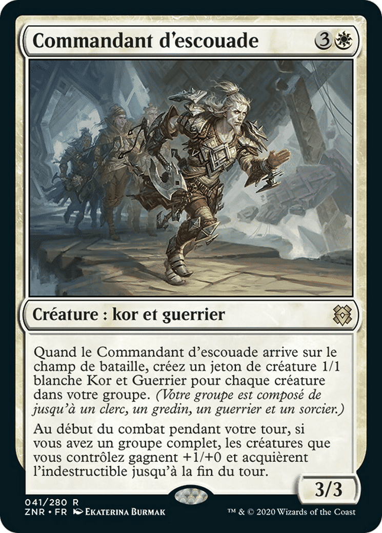 Commandant d'escouade — Zendikar Rising — Magic: The Gathering