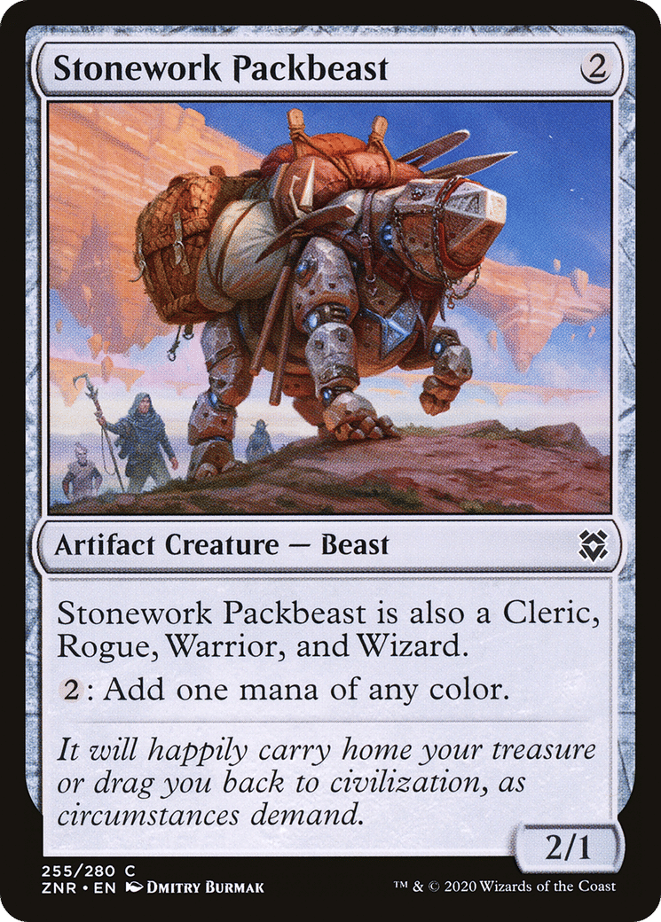 Stonework Packbeast — Zendikar Rising — Magic: The Gathering