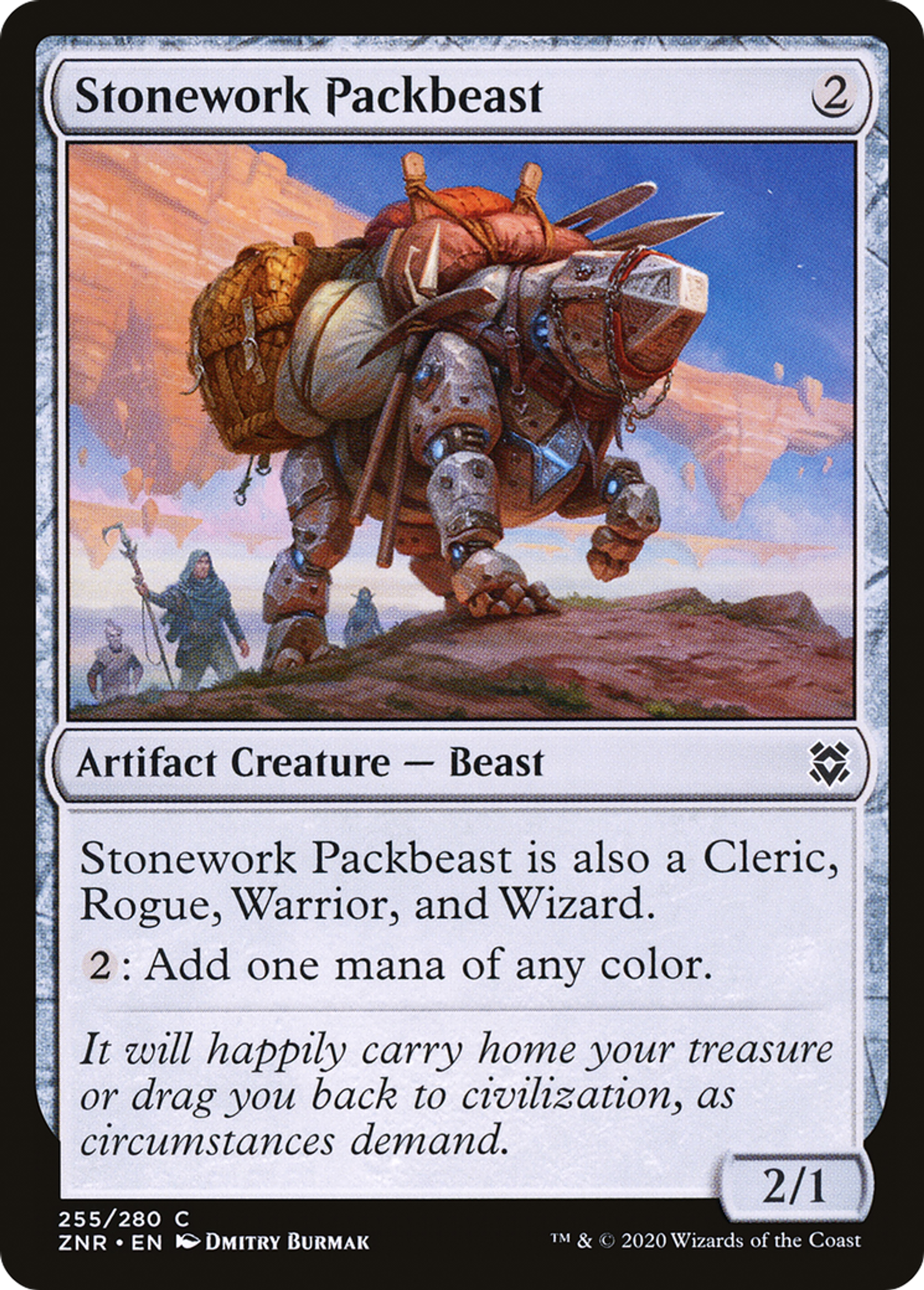Bête de somme de pierre — Zendikar Rising — Magic: The Gathering