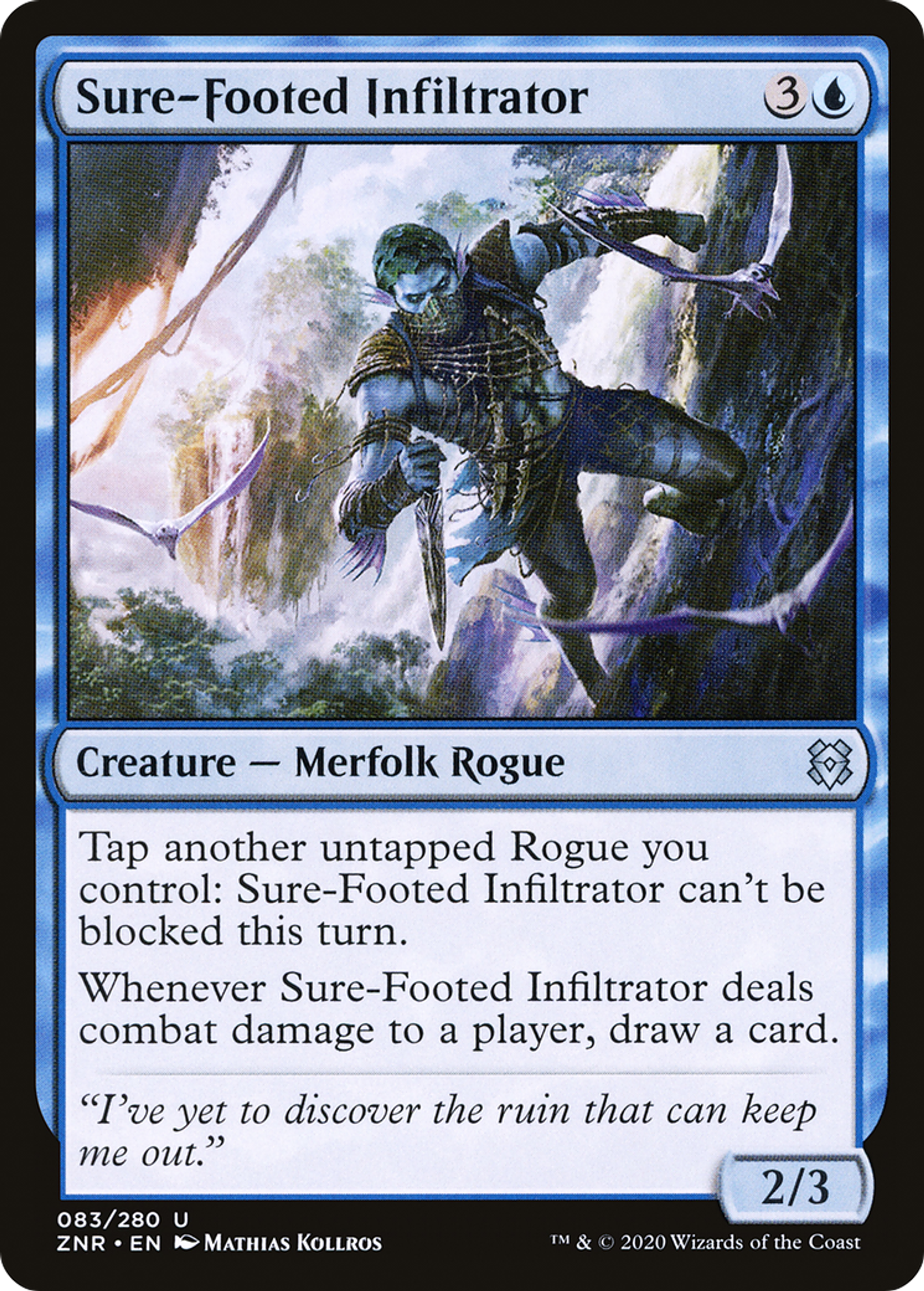Sure-Footed Infiltrator — Zendikar Rising — Magic: The Gathering