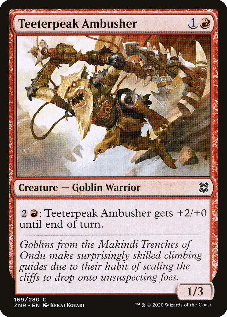 Teeterpeak Ambusher — Zendikar Rising — Magic: The Gathering