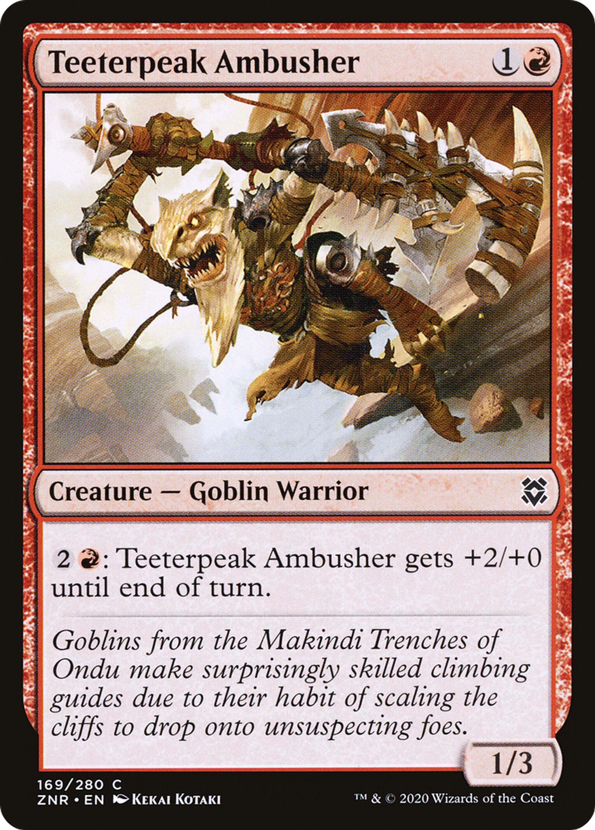 Teeterpeak Ambusher — Zendikar Rising — Magic: The Gathering