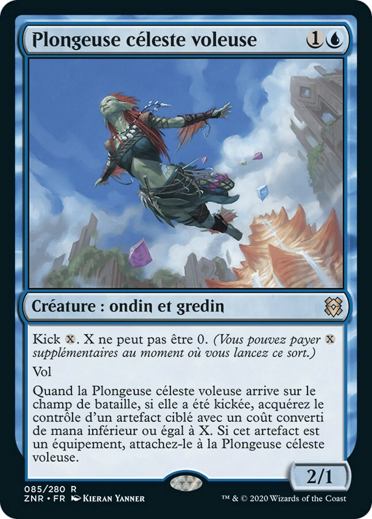 Plongeuse céleste voleuse — Zendikar Rising — Magic: The Gathering