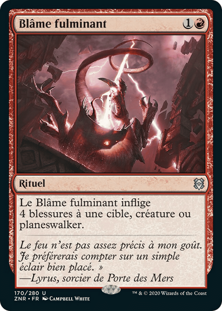 Blâme fulminant — Zendikar Rising — Magic: The Gathering