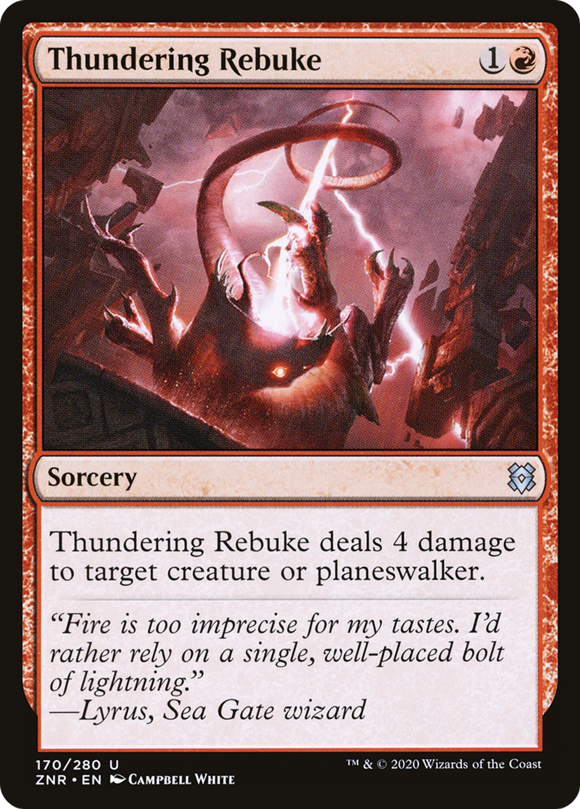Thundering Rebuke — Zendikar Rising — Magic: The Gathering