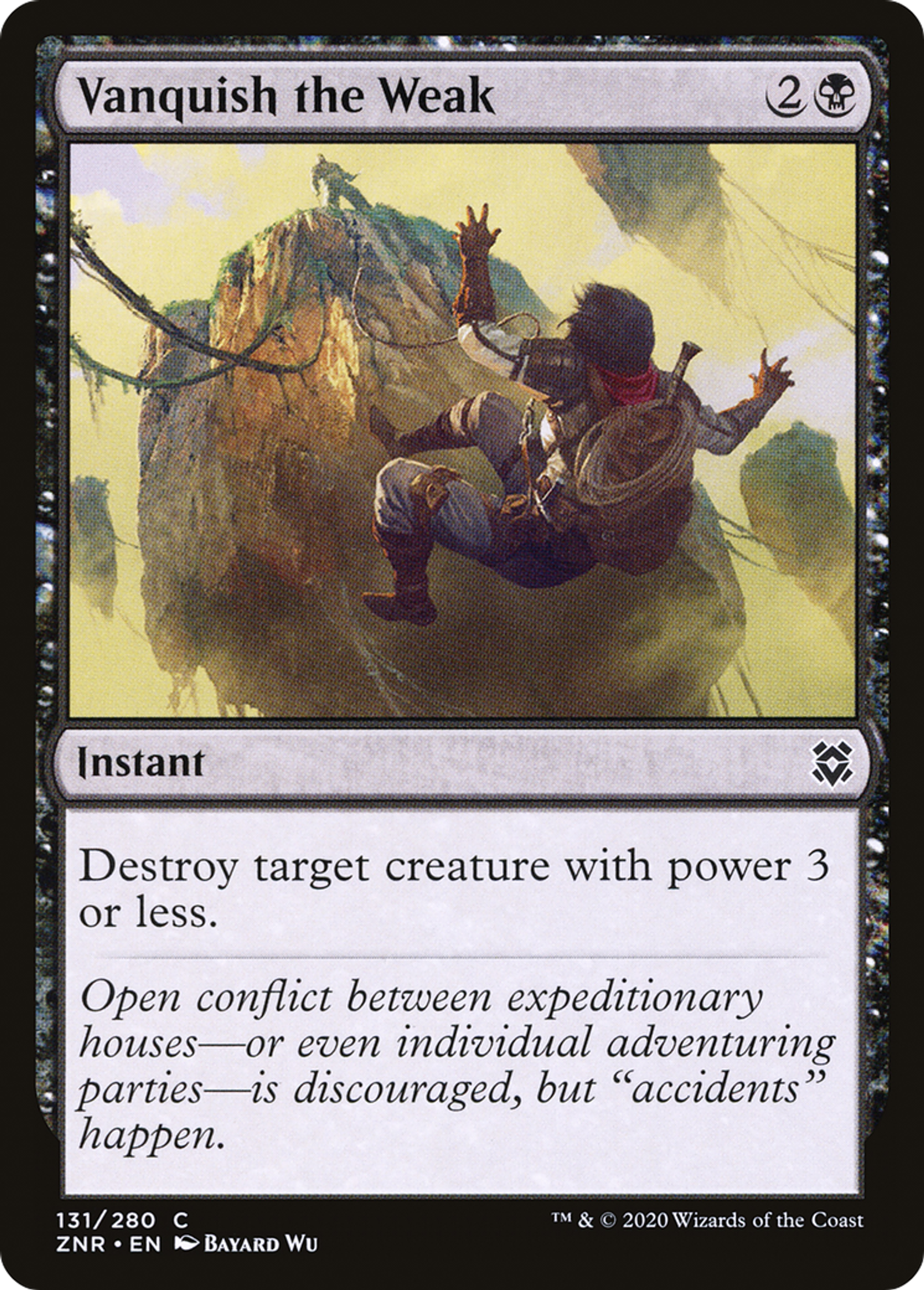 Victoire sur les faibles — Zendikar Rising — Magic: The Gathering