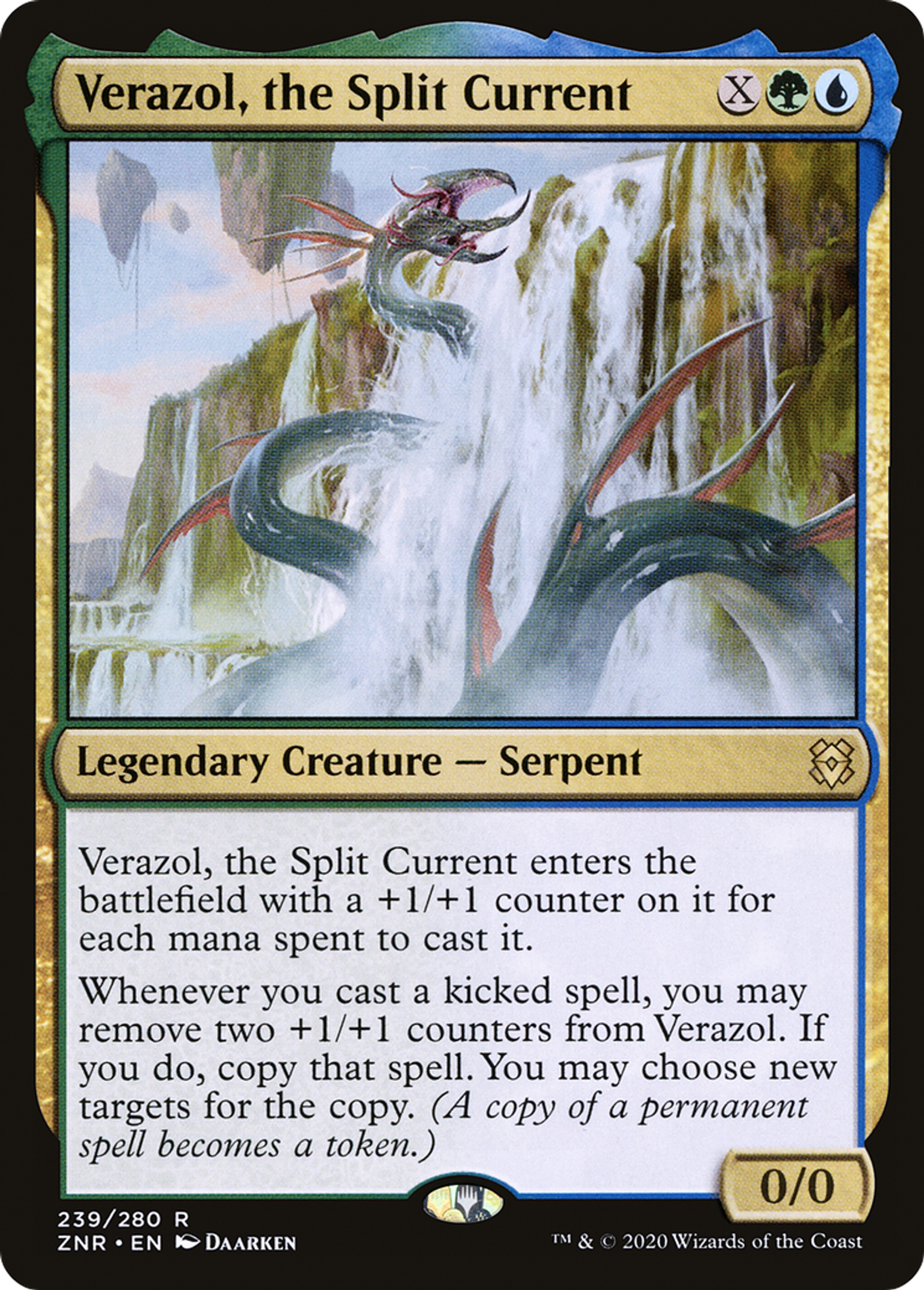 Verazol, the Split Current — Zendikar Rising — Magic: The Gathering
