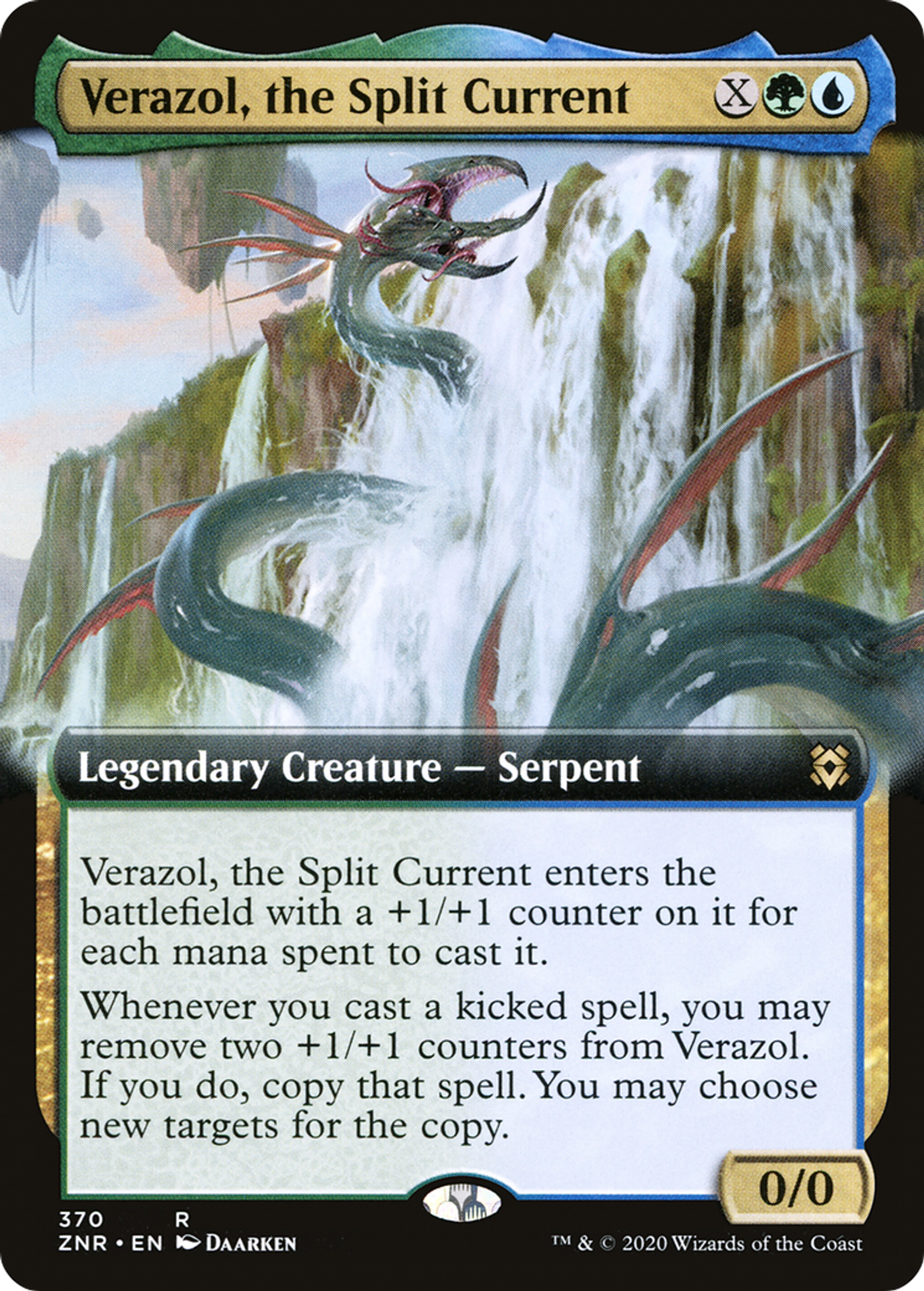 Verazol, the Split Current — Zendikar Rising — Magic: The Gathering