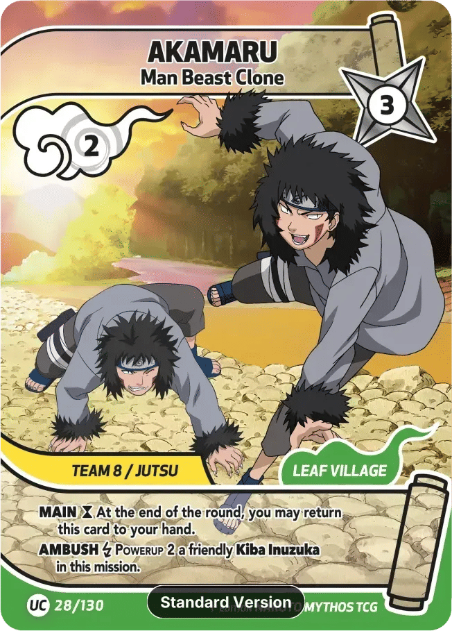 Akamaru - Man Beast Clone — Konoha Shidō (2nd Edition) — Naruto Mythos TCG