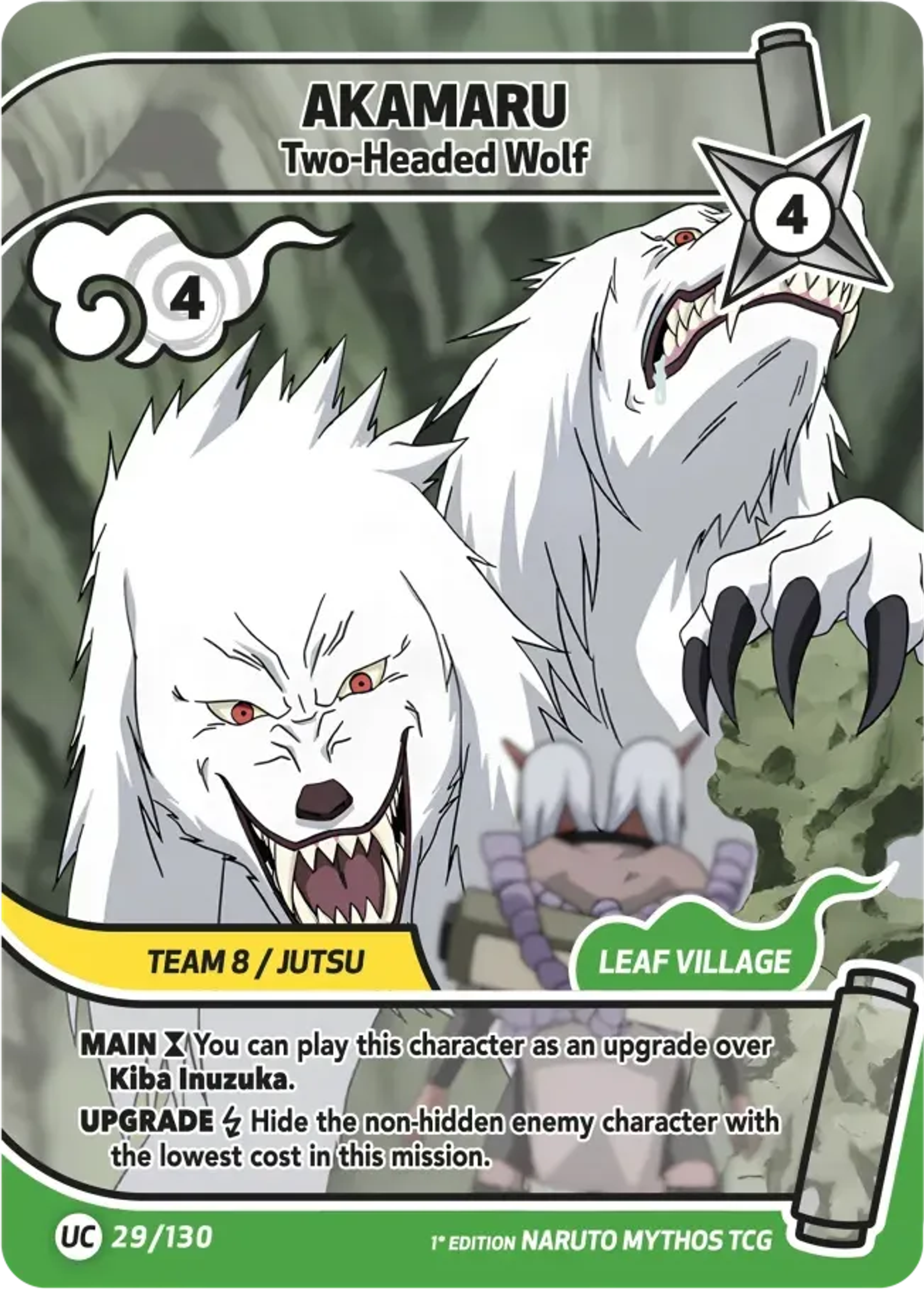 Akamaru - Two-Headed Wolf — Konoha Shidō (2nd Edition) — Naruto Mythos TCG