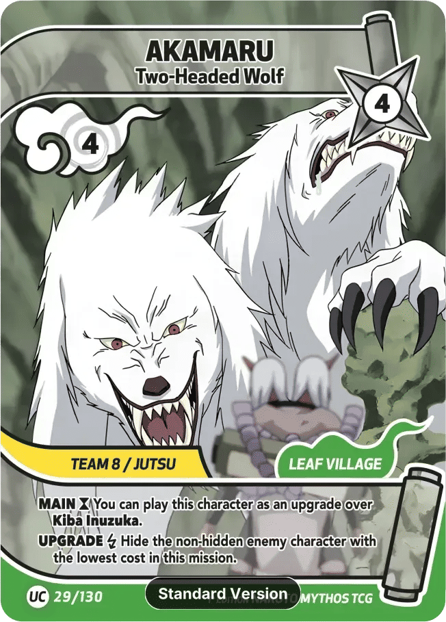 Akamaru - Two-Headed Wolf — Konoha Shidō (2nd Edition) — Naruto Mythos TCG