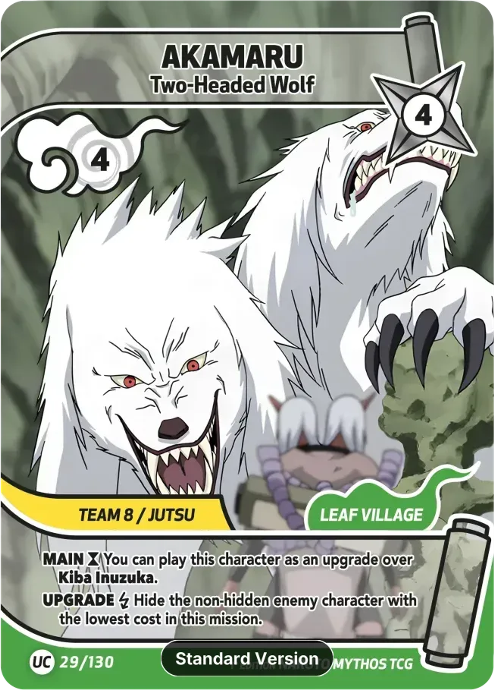 Akamaru - Two-Headed Wolf — Konoha Shidō (2nd Edition) — Naruto Mythos TCG