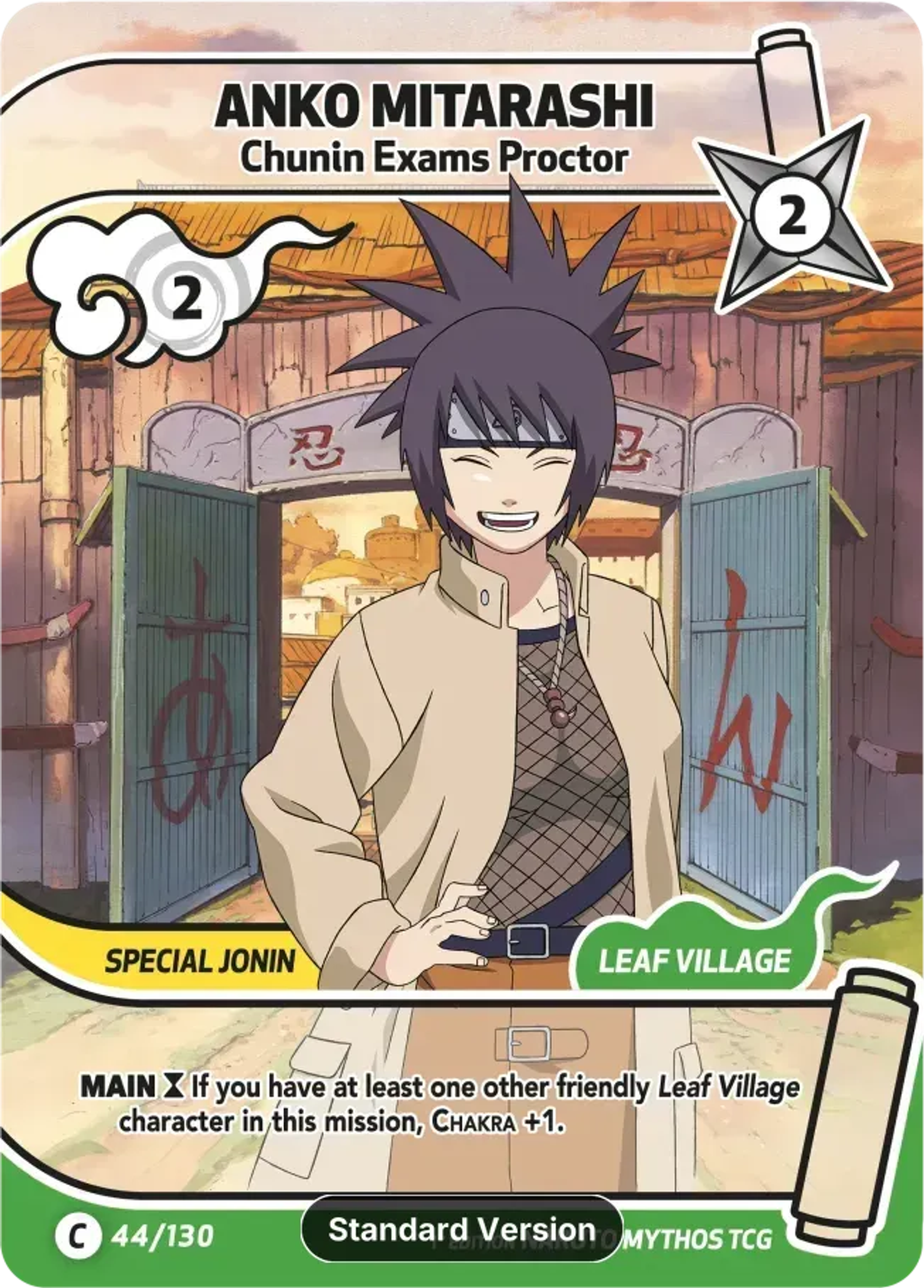 Anko Mitarashi - Genin Exams Proctor — Konoha Shidō (2nd Edition) — Naruto Mythos TCG