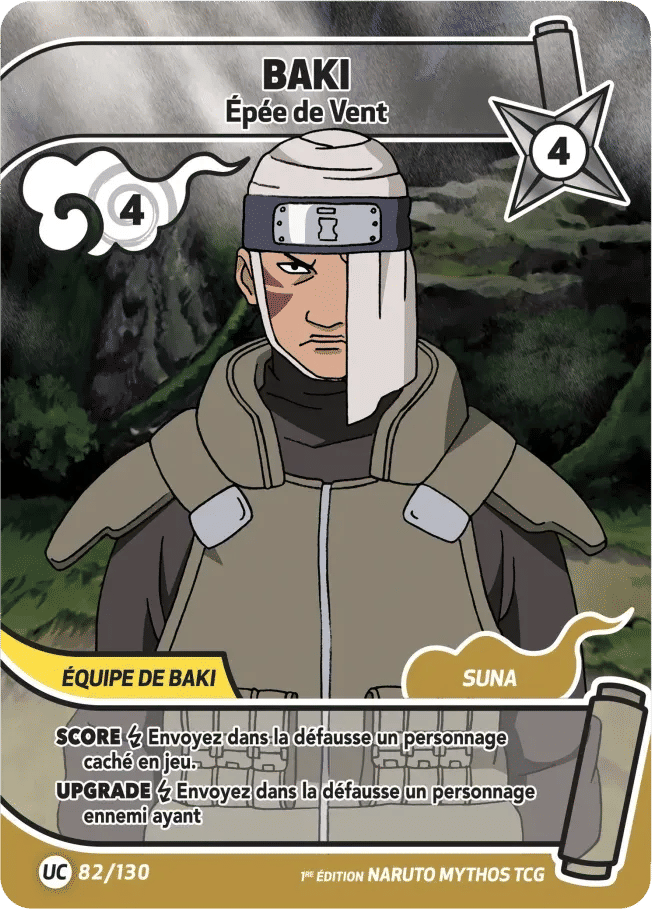 Baki - Épée de Vent — Konoha Shidō (2nd Edition) — Naruto Mythos TCG