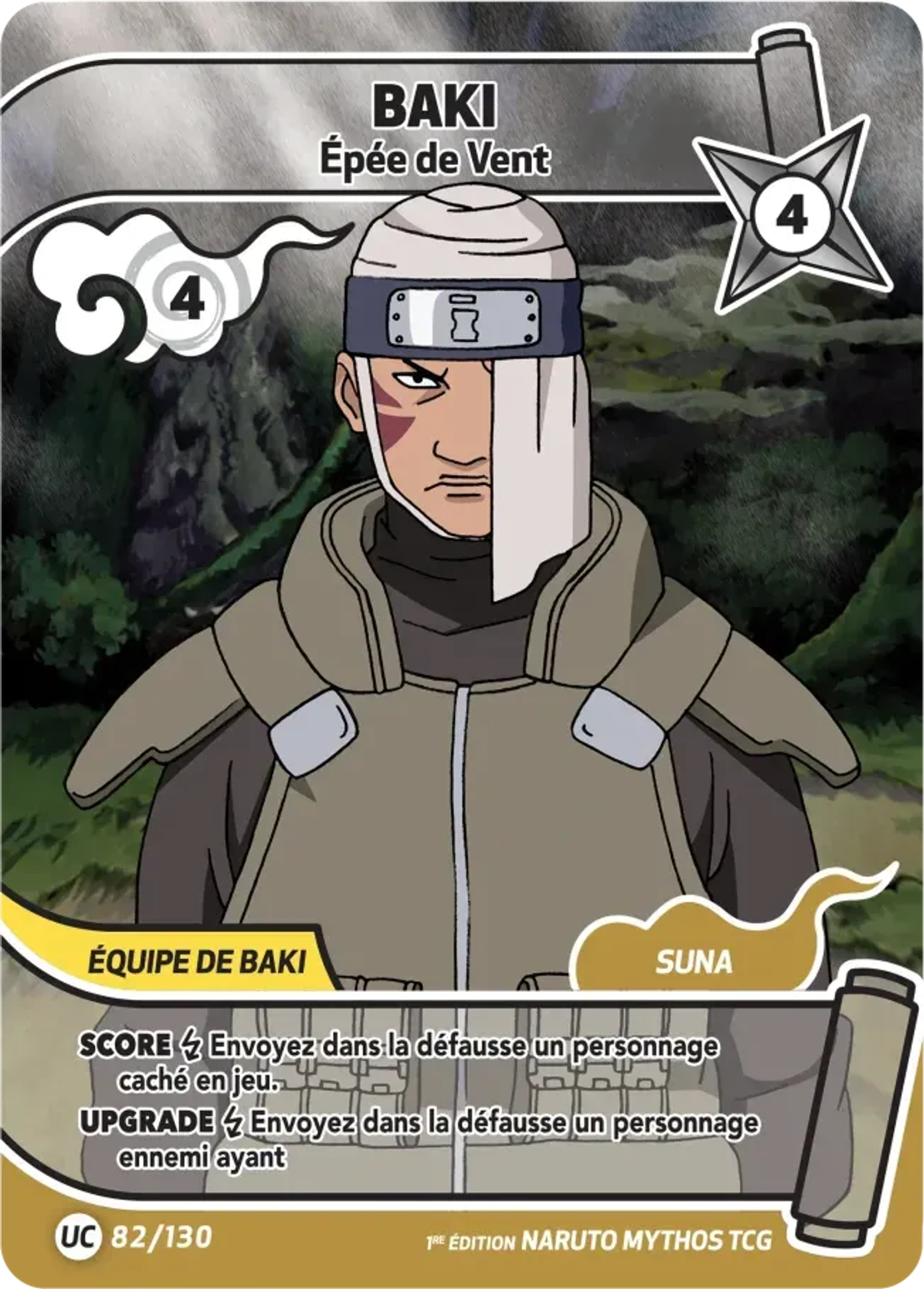 Baki - Épée de Vent — Konoha Shidō (2nd Edition) — Naruto Mythos TCG